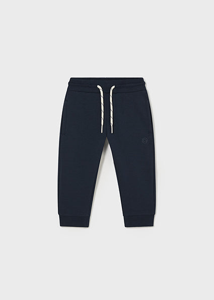 Navy Blue Cuffed Drawstring Sweatpants