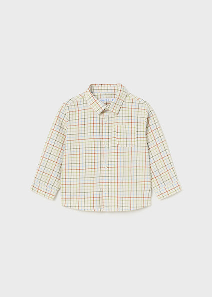 Forest Green Red Blue Checked Button Down