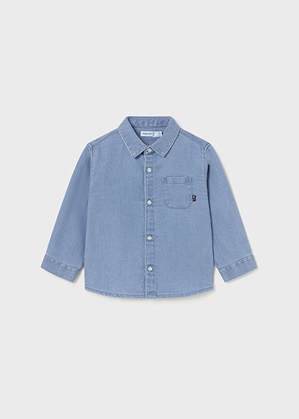 Soft Denim LS Button Down Shirt