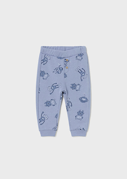 Glacial Blue Robot Print Sweatsuit Set