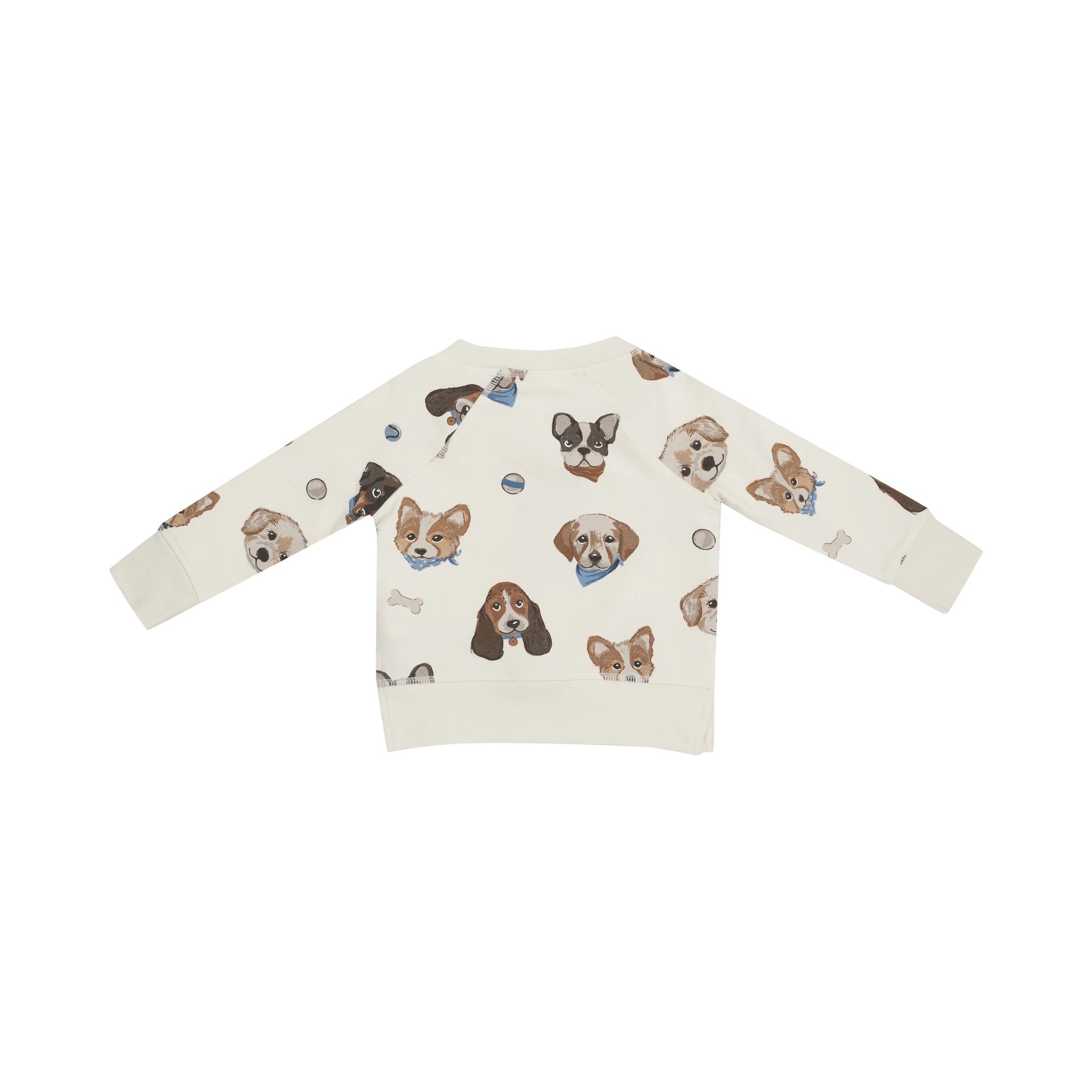 Ivory Puppy Faces French Terry Jogger Set