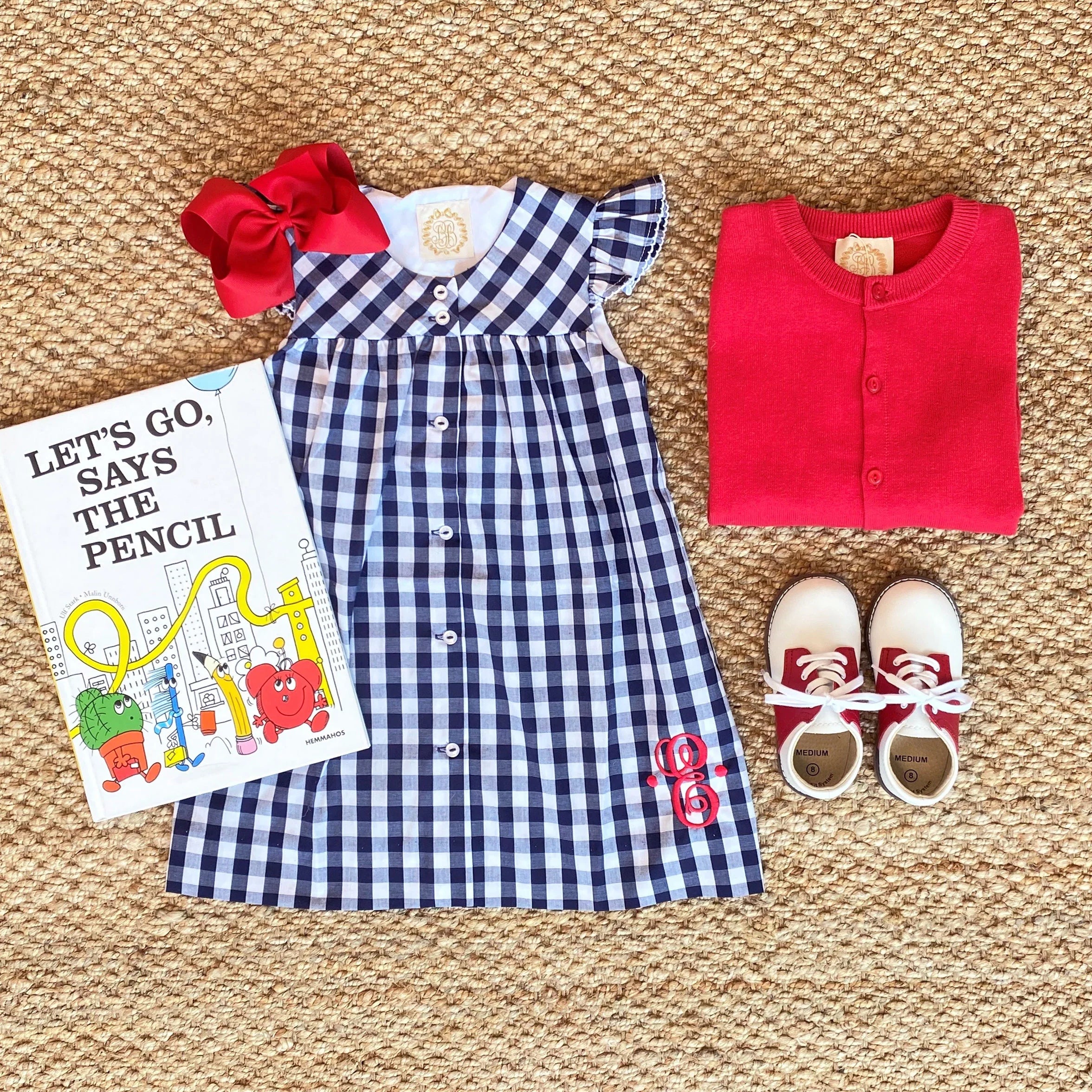 TBBC Tabitha Teacher Pet Dress Nantucket Navy Check