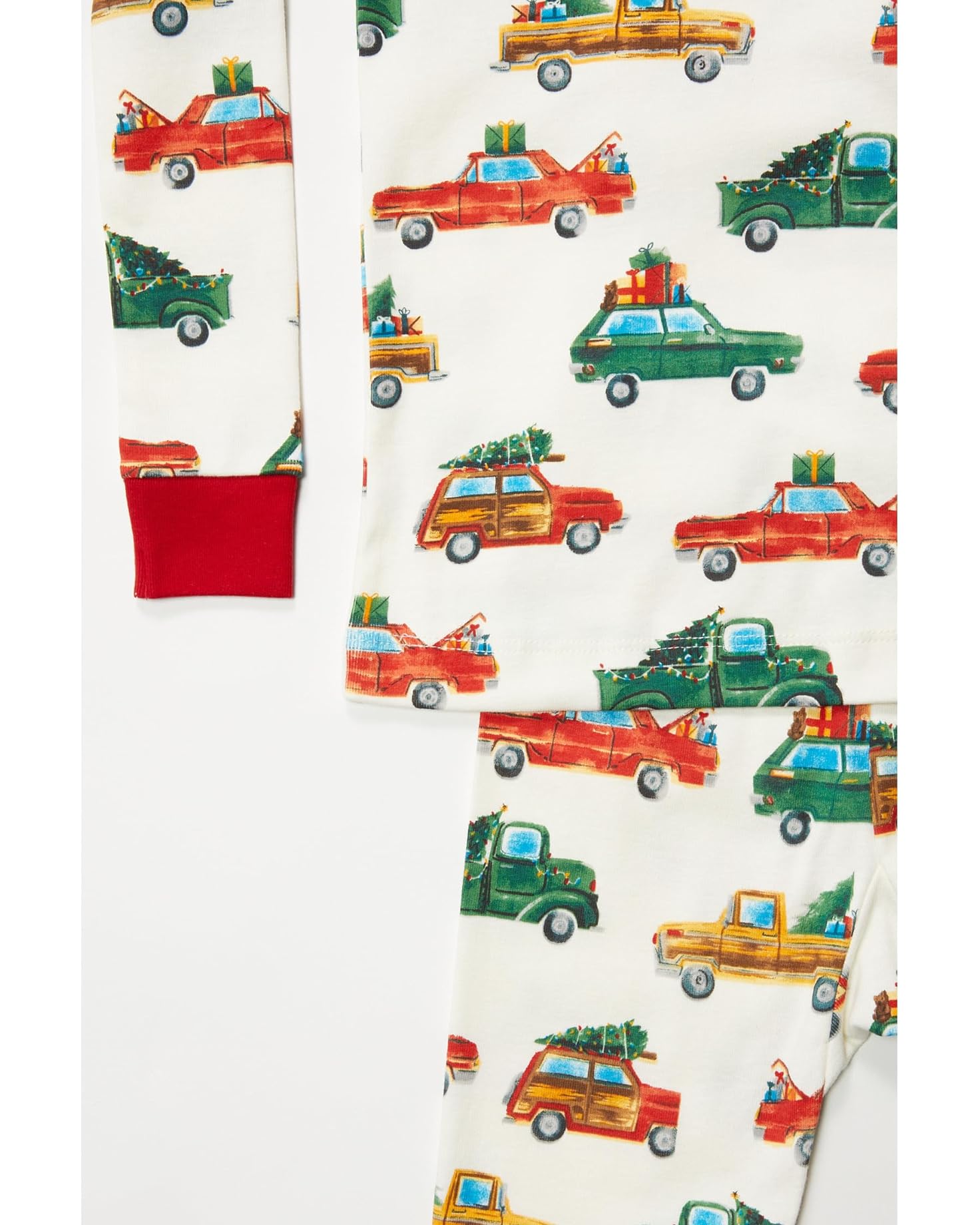 Holiday Cars Print LS PJ Set