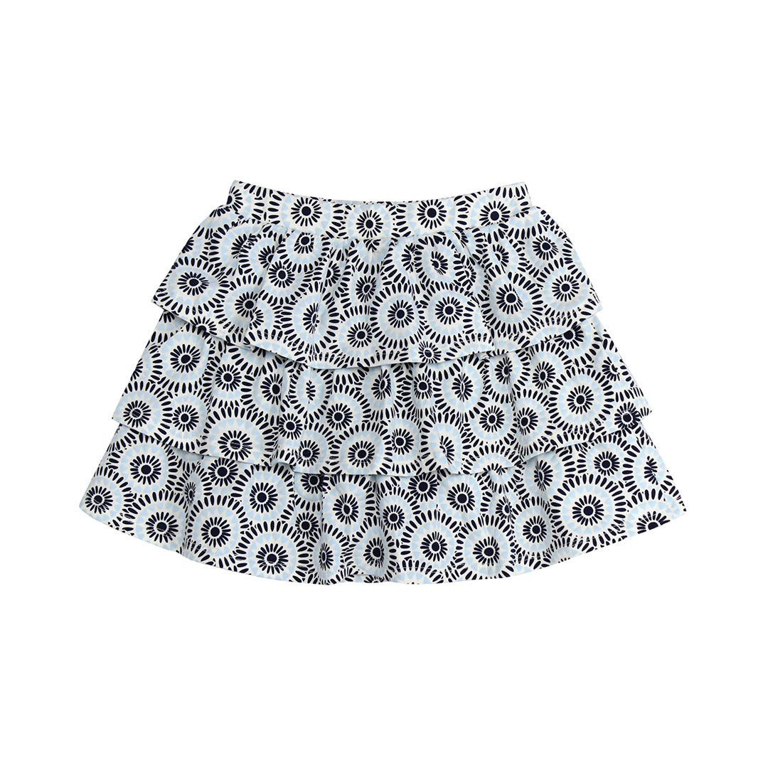 Navy Dolphin Tank & Circle Print Skort Set