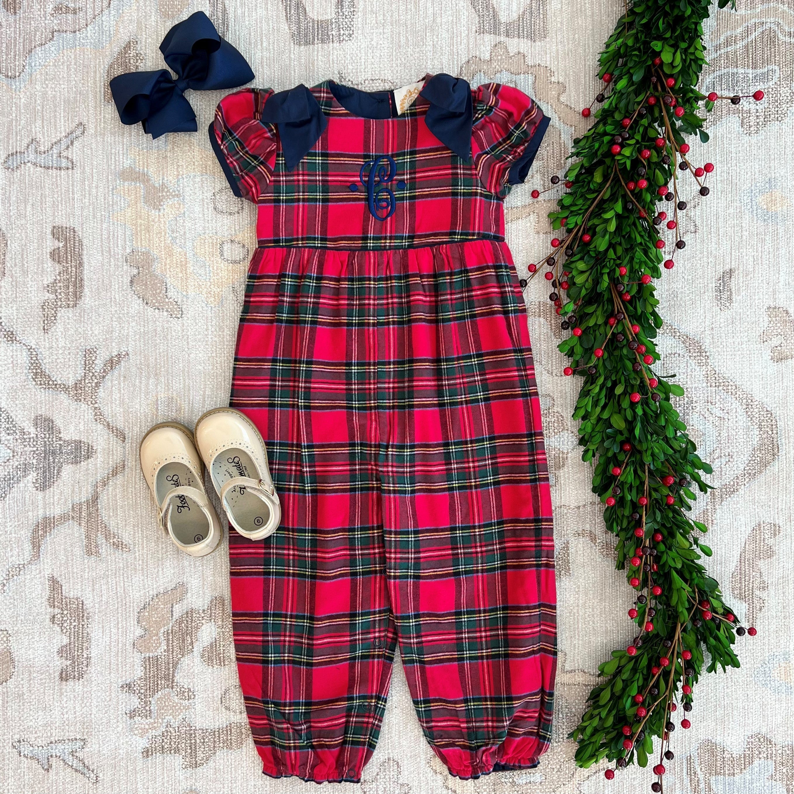 TBBC Ryleigh Romper Society Prep Plaid