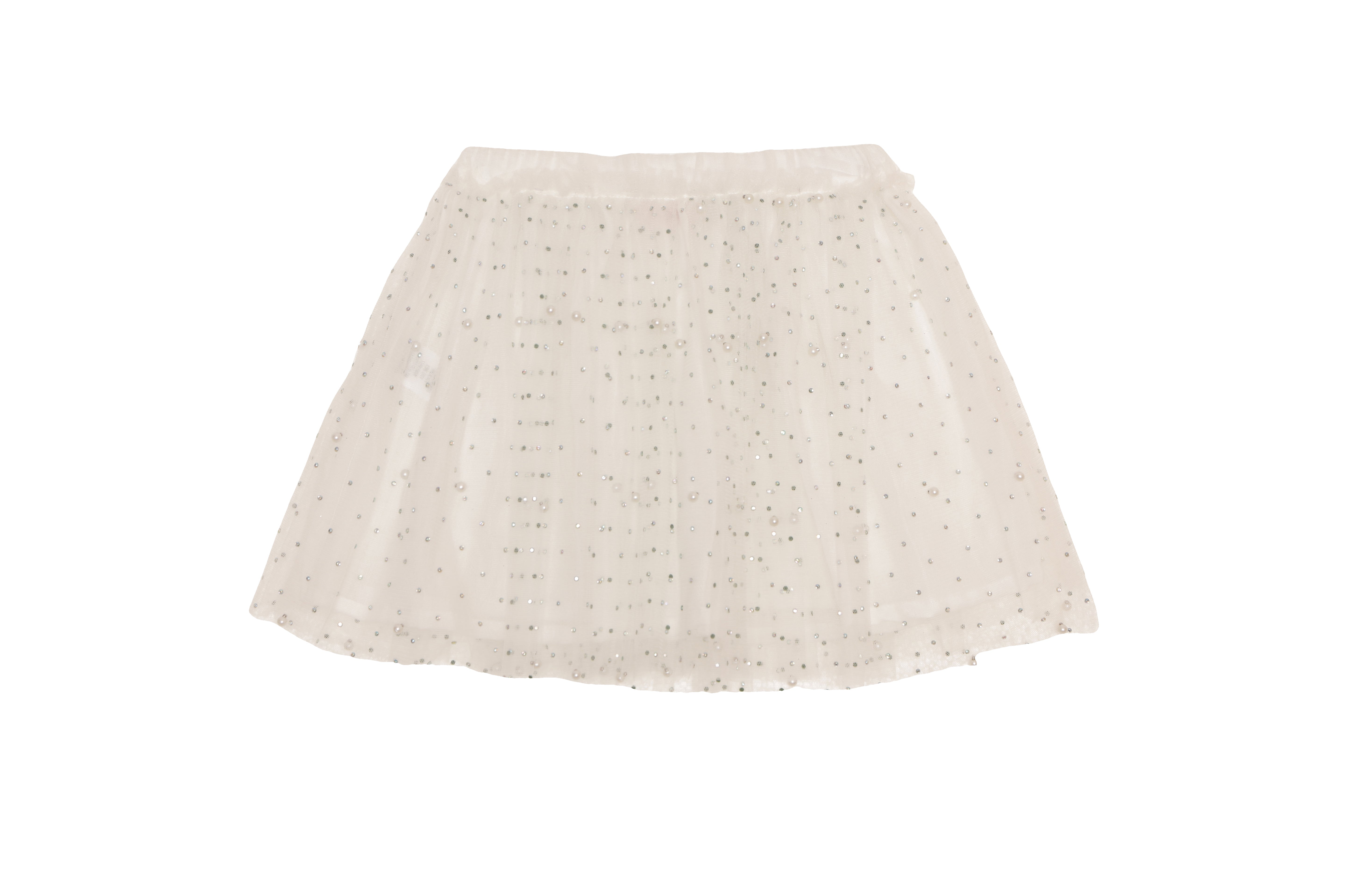 White Tinker Pearl Gem Skirt