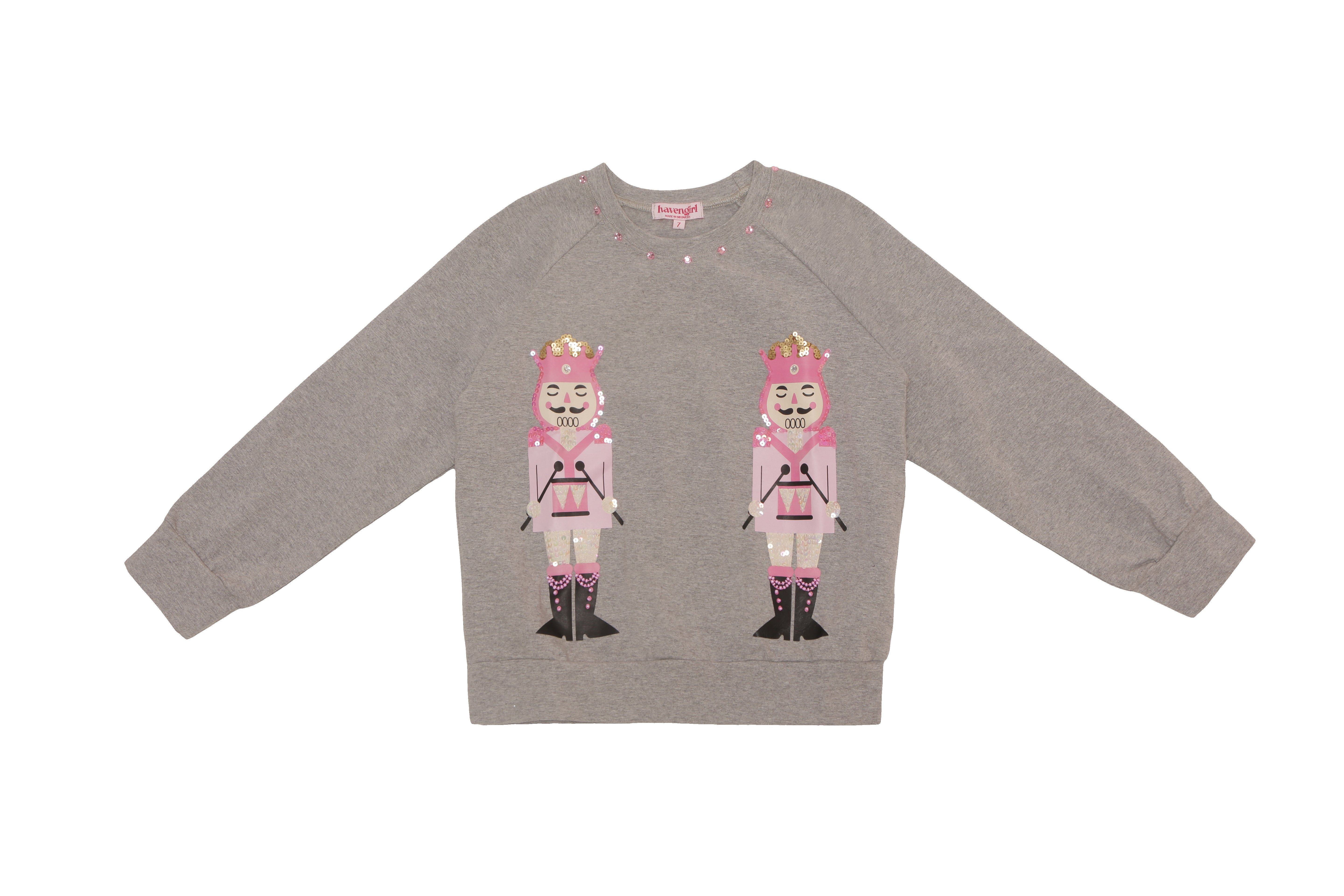 Gray Marley Pink Nutcracker Sweatshirt