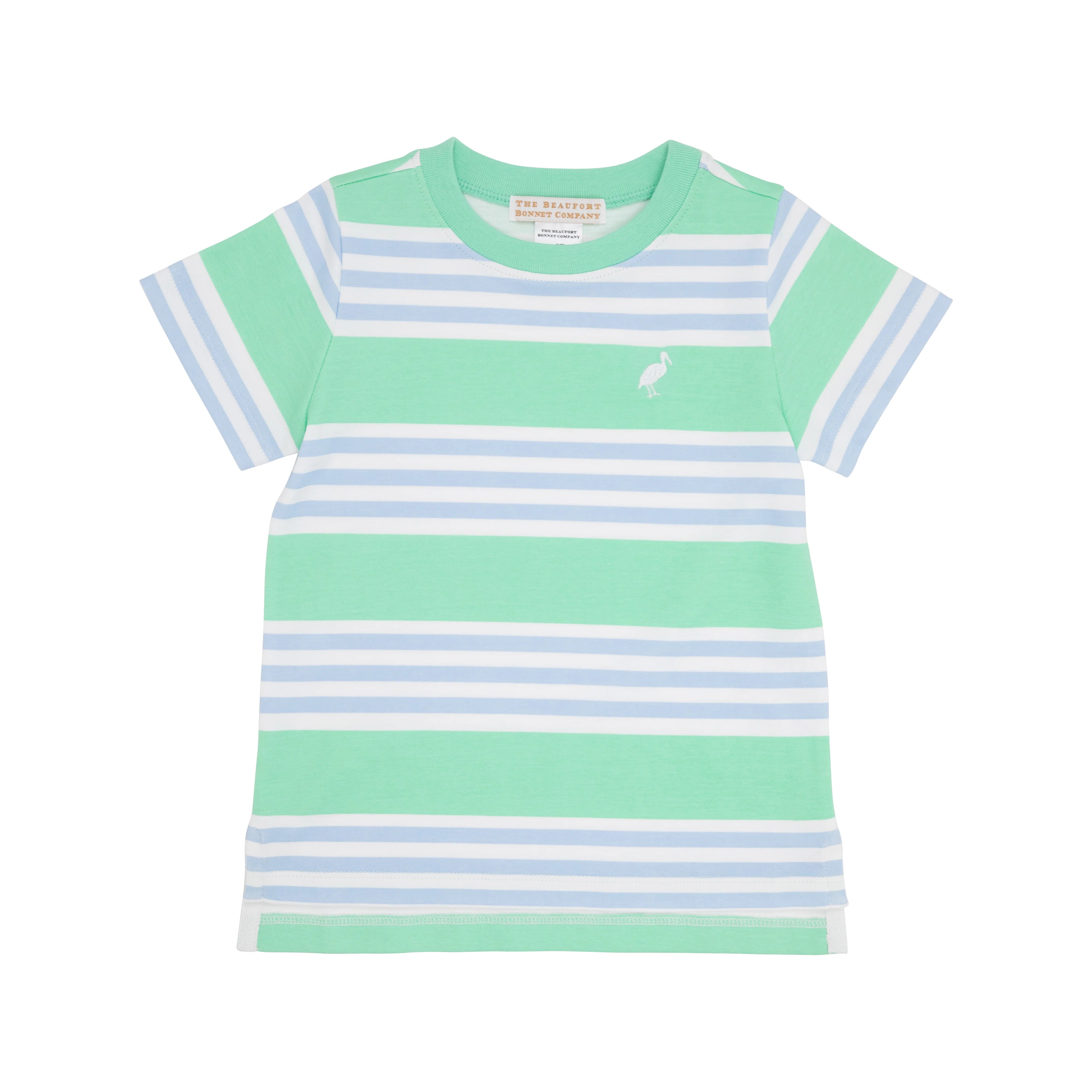 TBBC Carter Crewneck Grace Bay Green Saddle Ridge Stripe