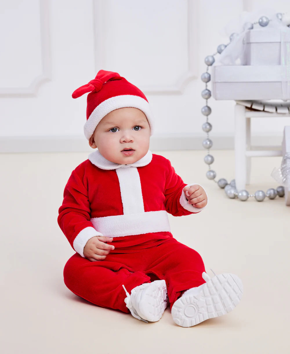 Red Velour Christmas Stocking Hat