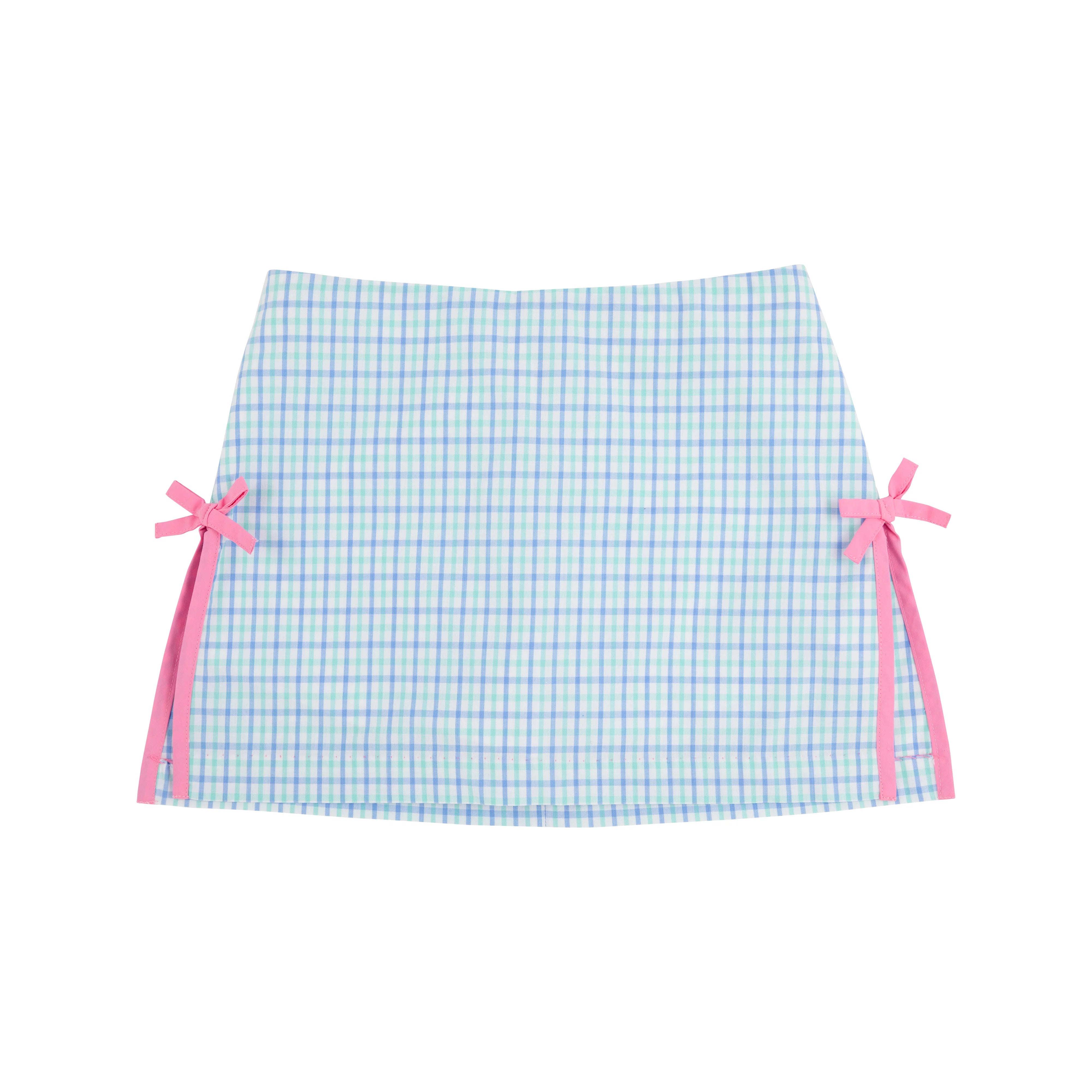 TBBC Clays Club Skort Woven Sunrise Blue Check