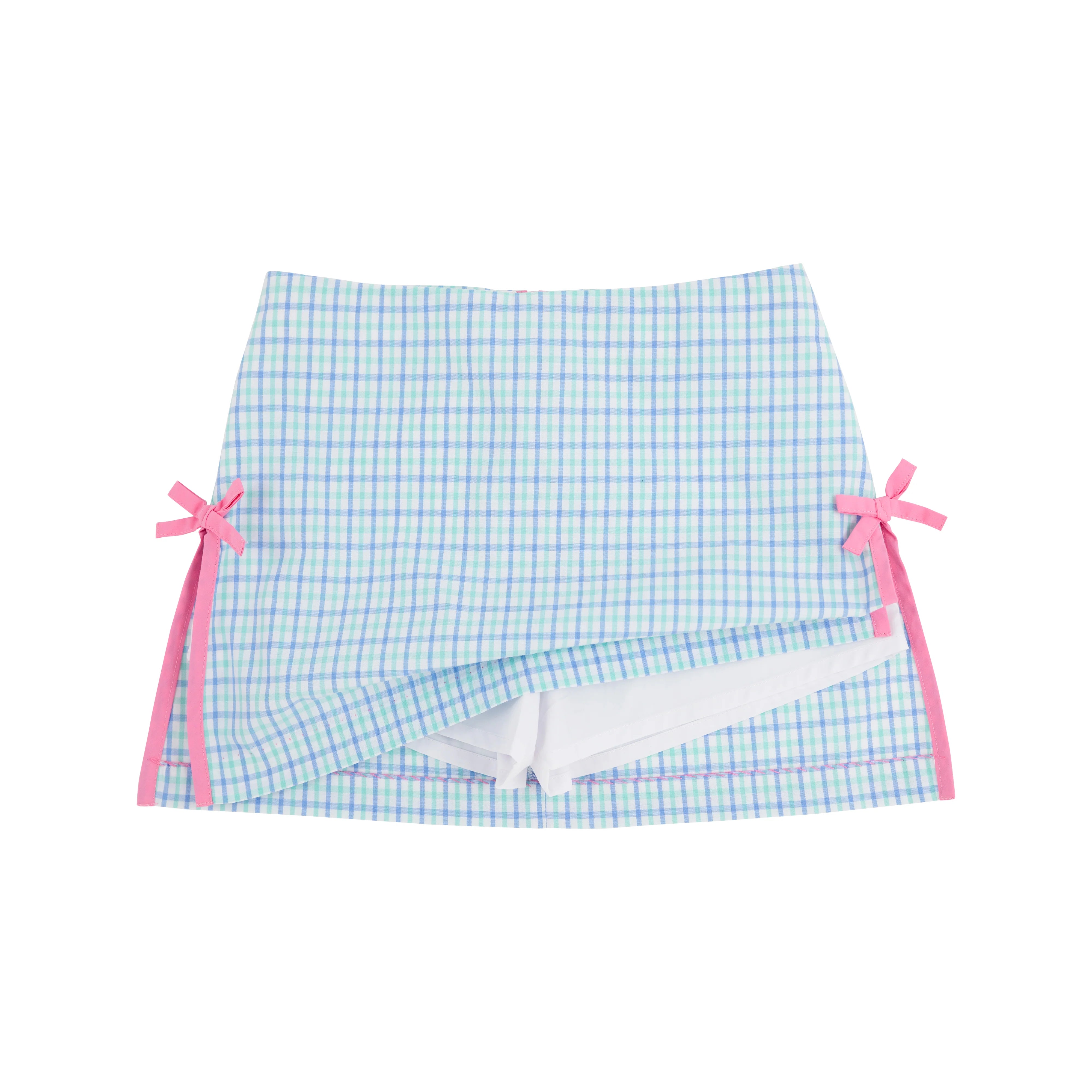 TBBC Clays Club Skort Woven Sunrise Blue Check