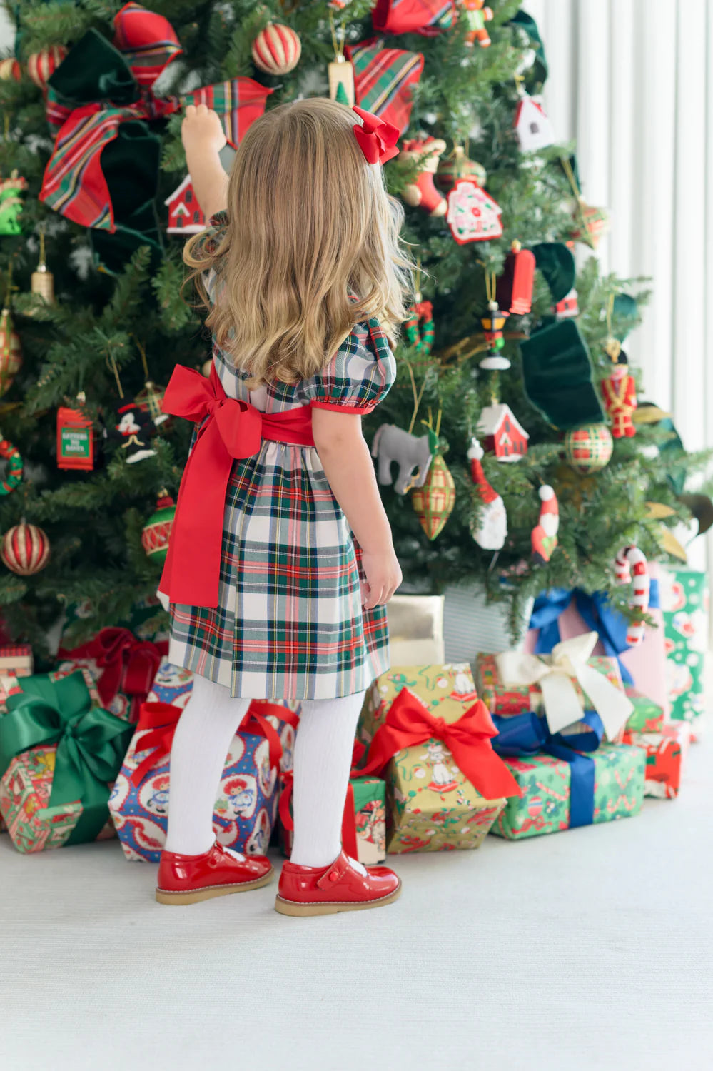 TBBC Cindy Lou Sash Dress Aiken Place Plaid