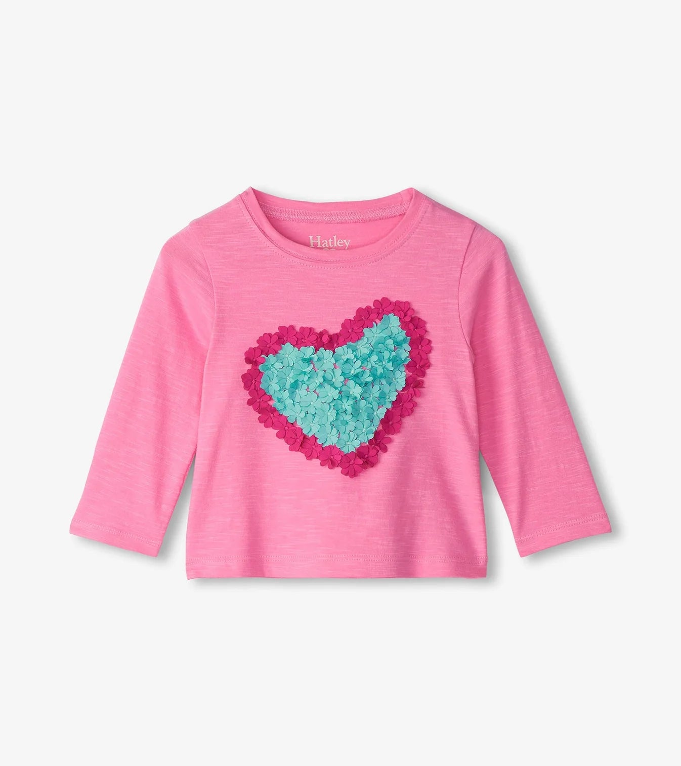 Happy Heart Pink Gathered Back Tee