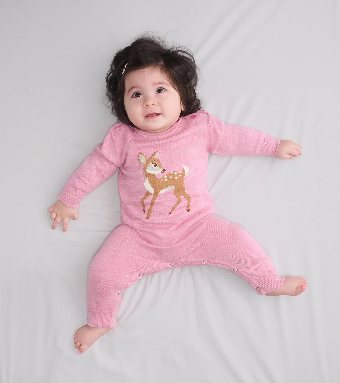 Pink Baby Doe Sweater Romper