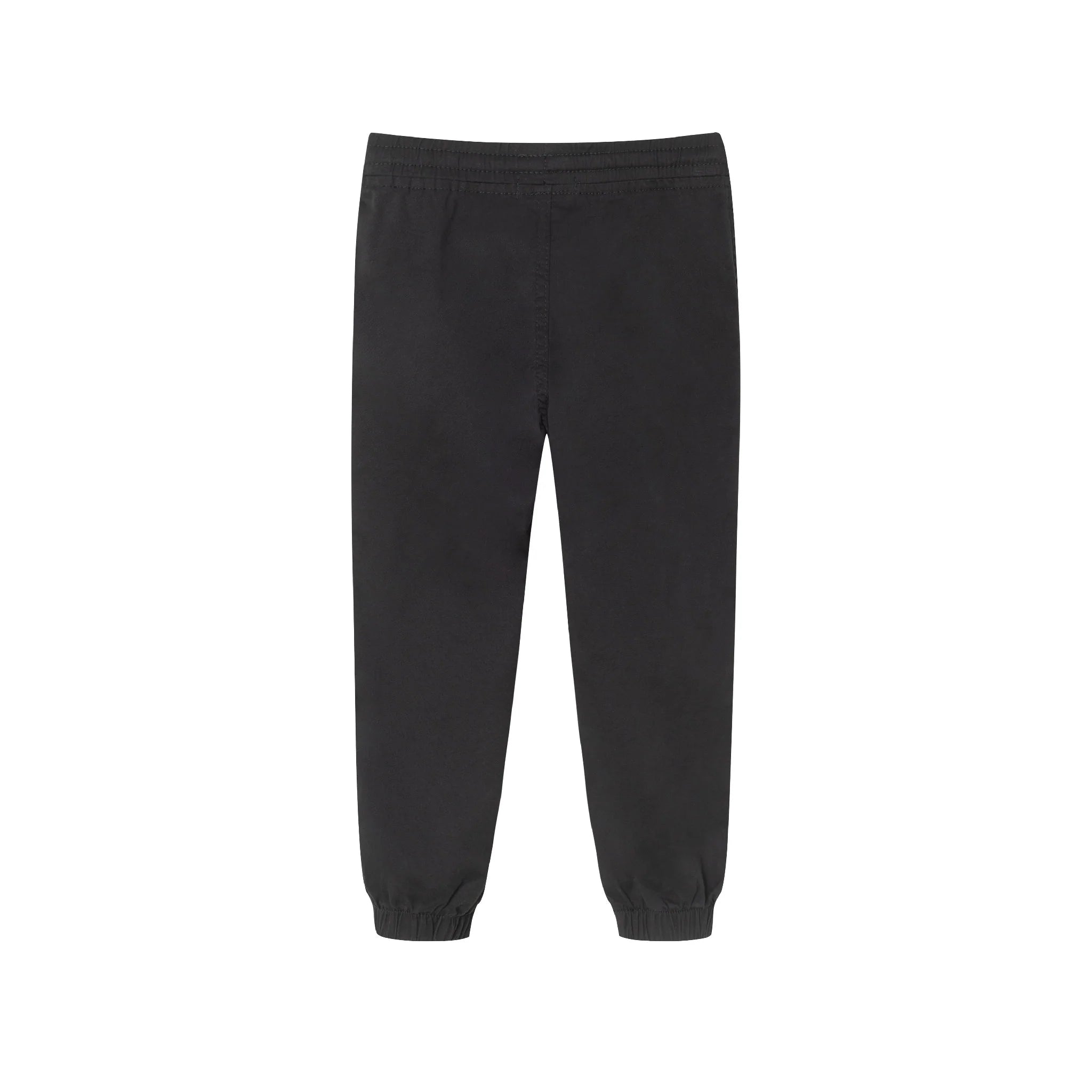 Black Twill Drawstring Pants