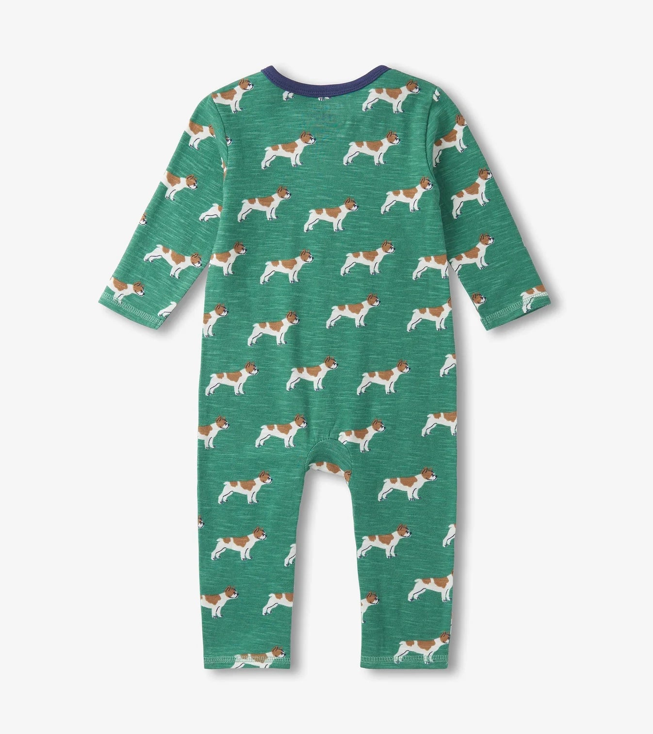 Green Friendly Bulldogs LS Romper