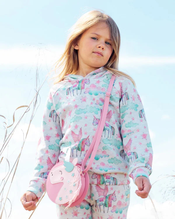 Glitter Oatmeal Rainbow Angel Unicorns Hoodie