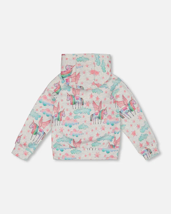 Glitter Oatmeal Rainbow Angel Unicorns Hoodie