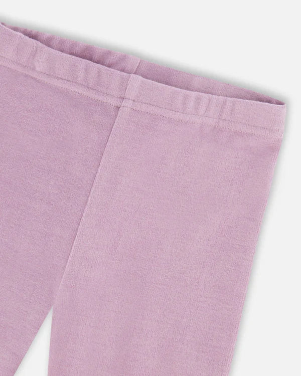 Mellow Mauve Ribbed Leggings