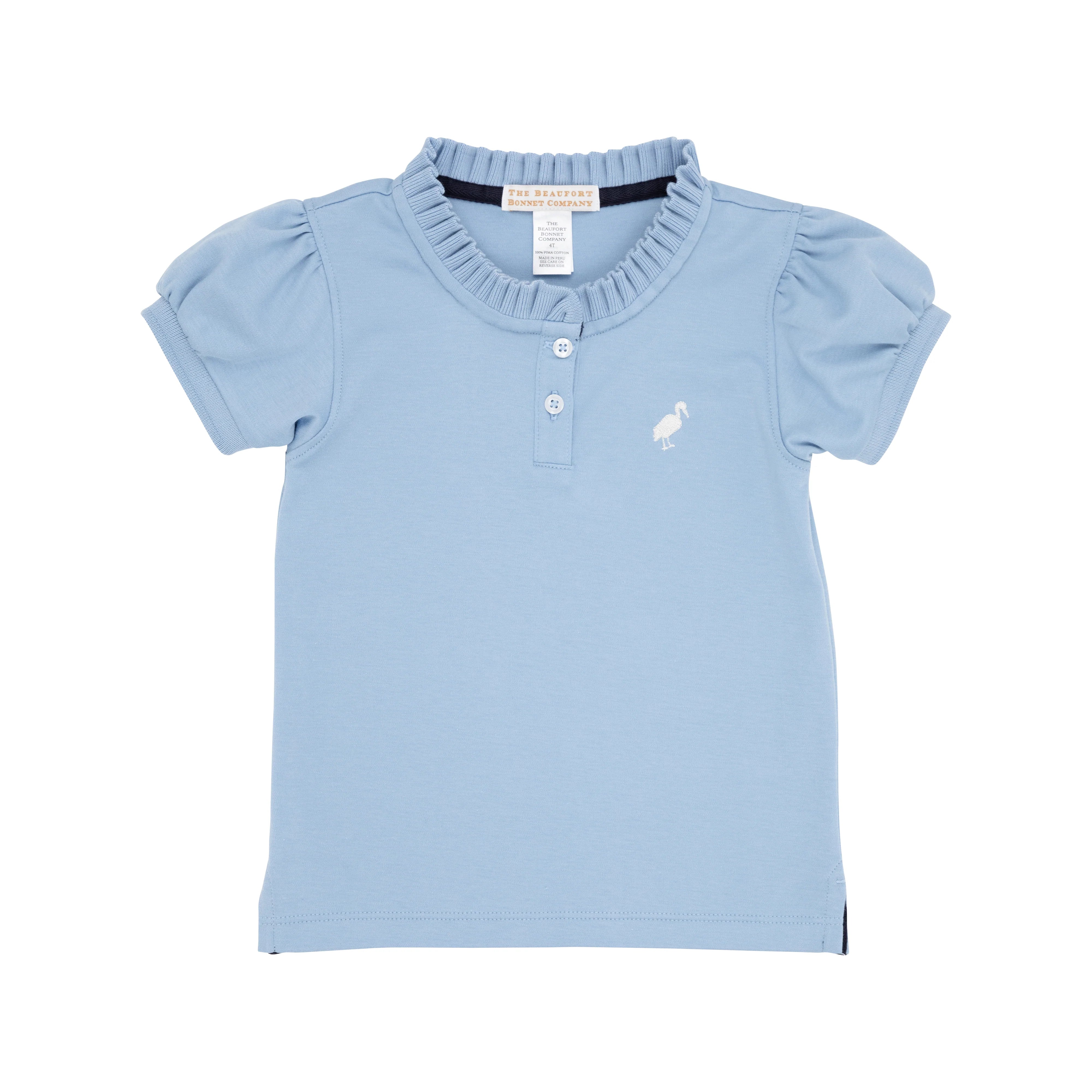 TBBC Little Miss Prim & Proper Polo Barrington Blue