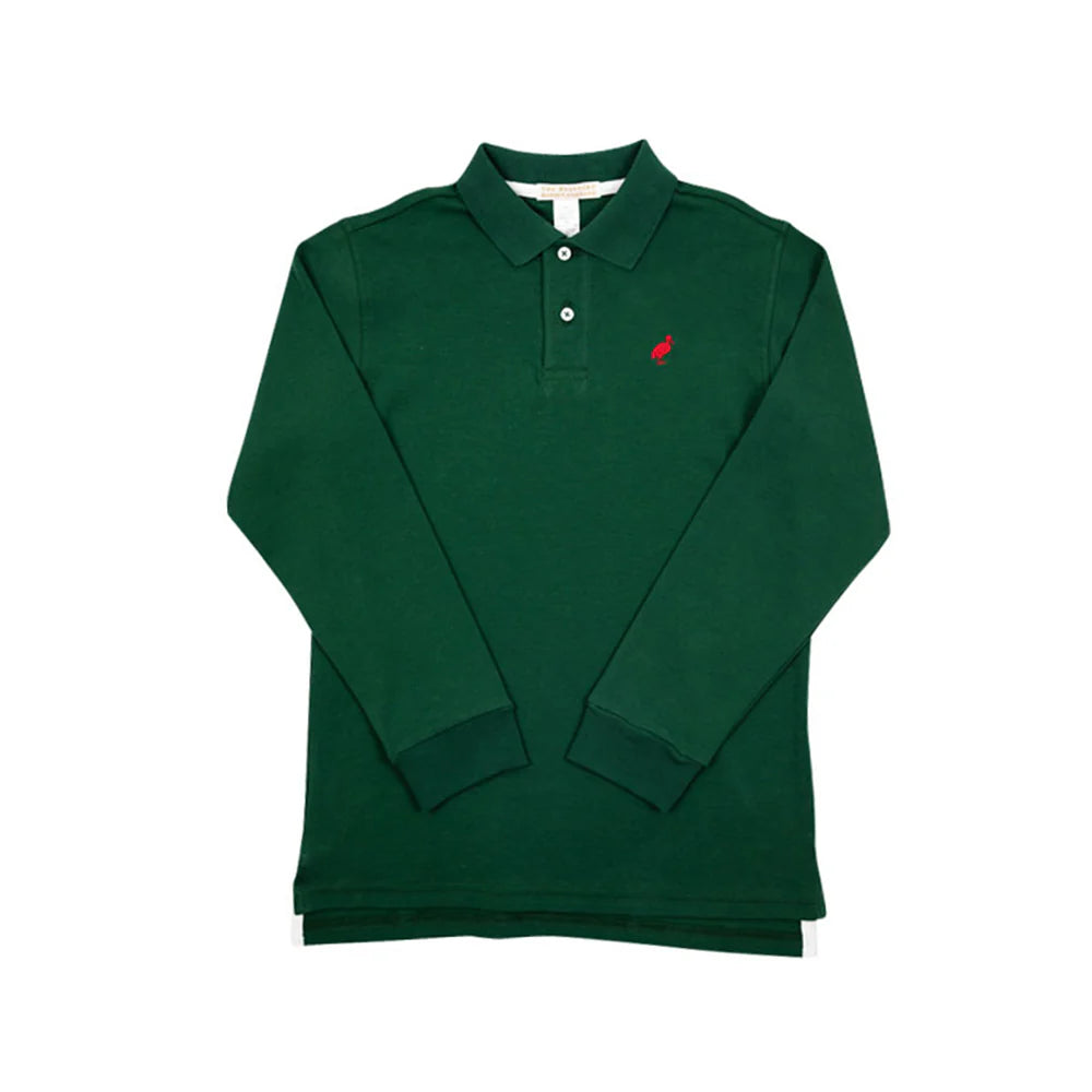 TBBC Prim & Proper Polo LS Grier Green