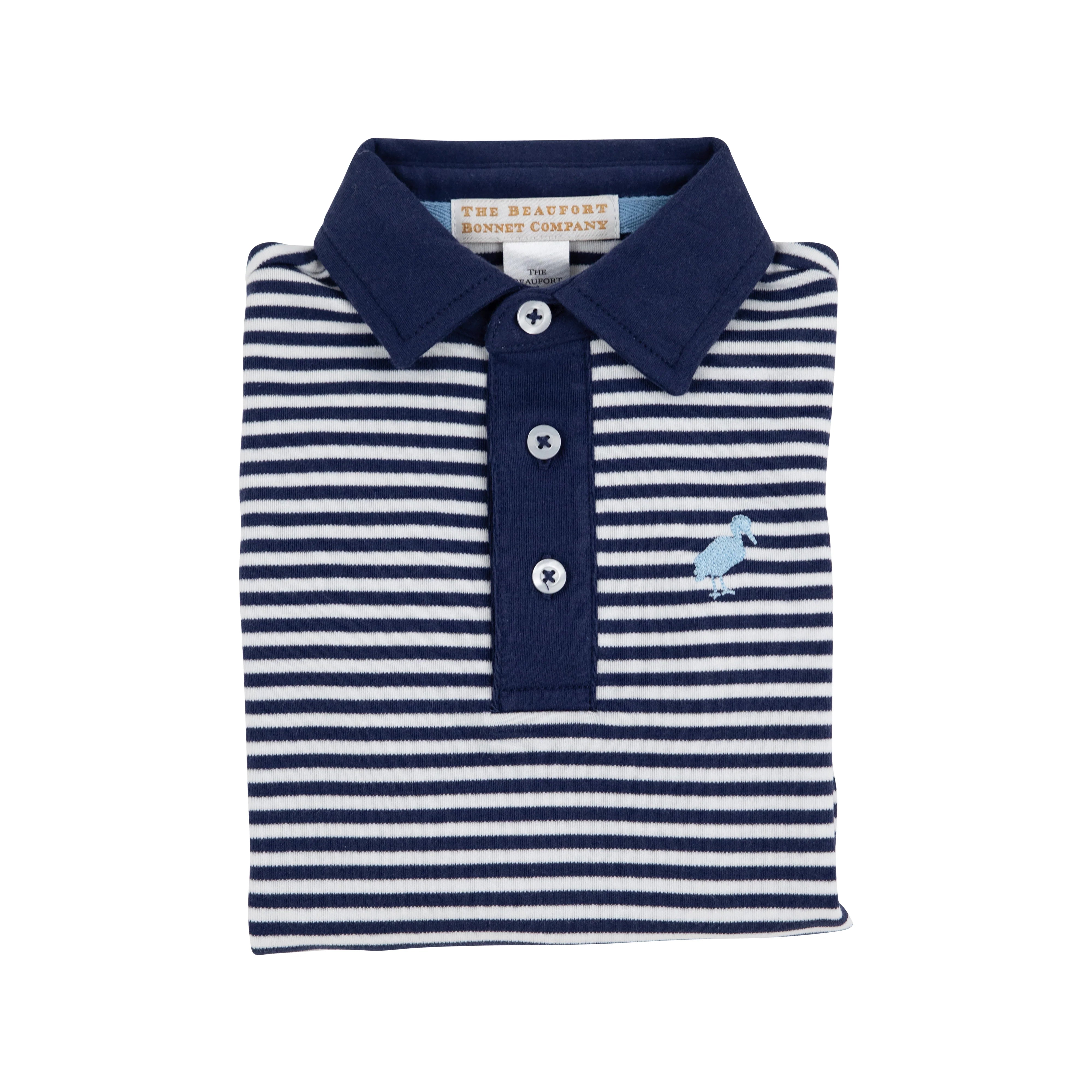 TBBC Prim & Proper Polo Nantucket Navy Stripe