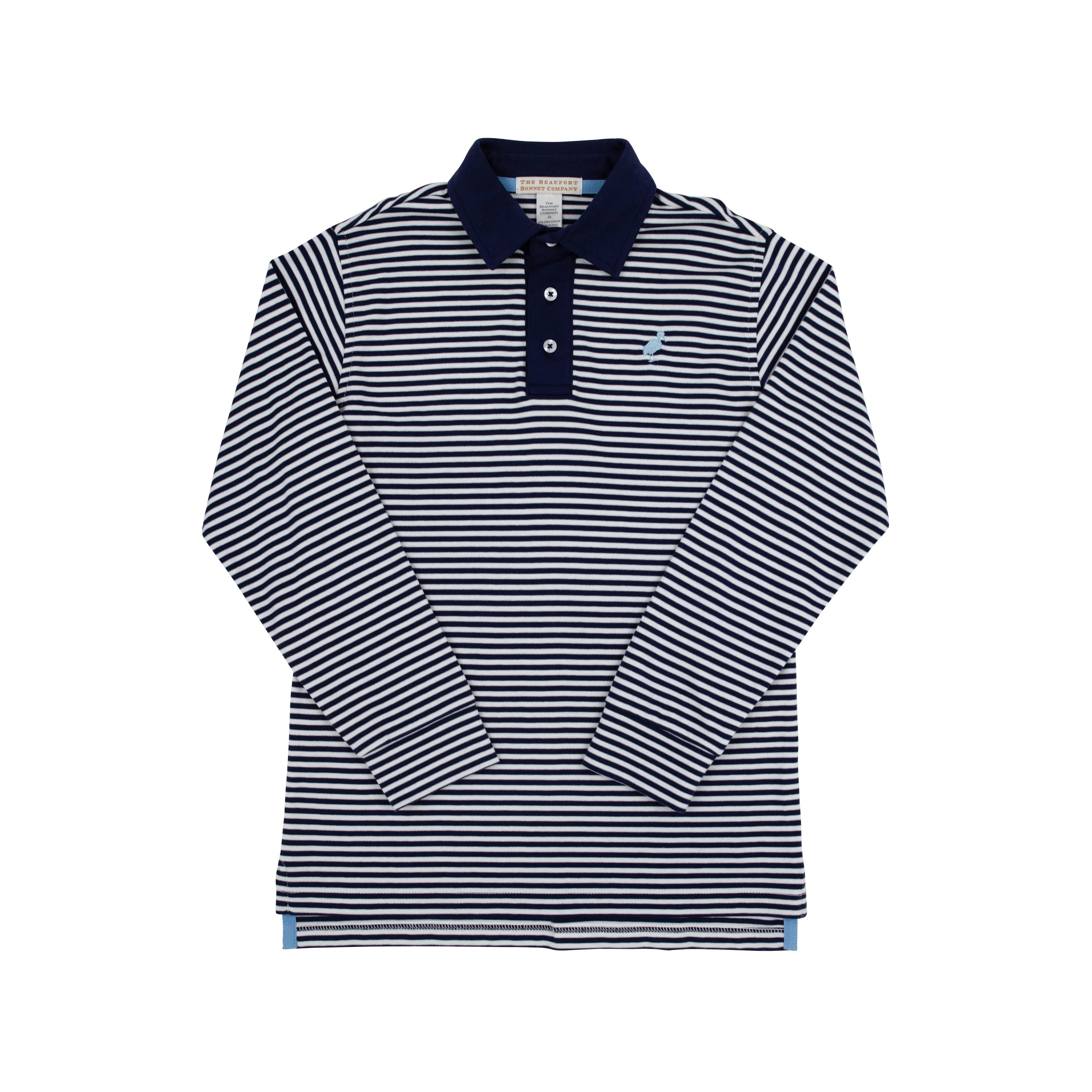 TBBC Prim & Proper Polo Nantucket Navy Stripe