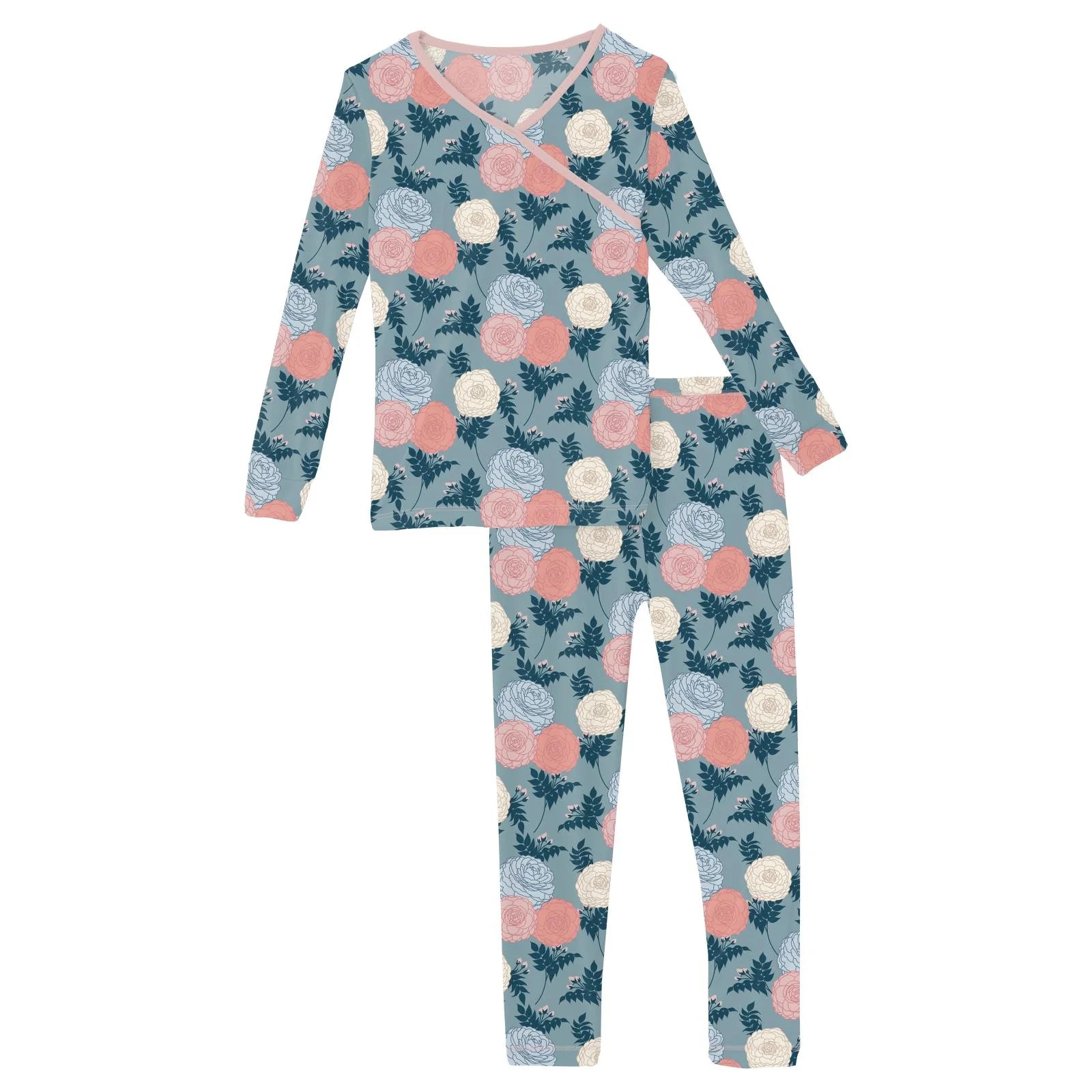 LS Kimono PJ Stormy Sea Enchanted Floral