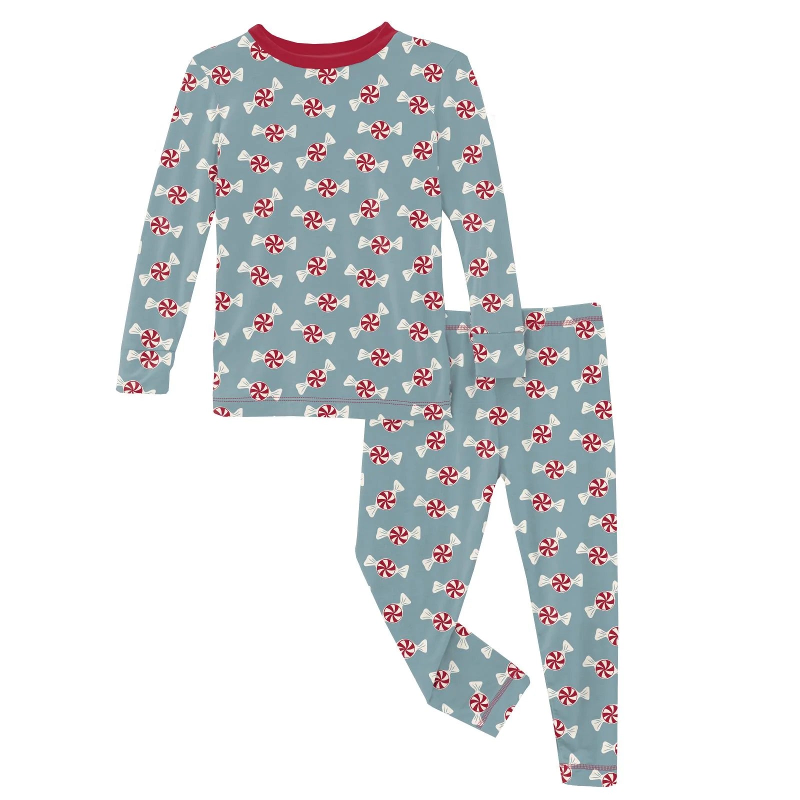 Print LS PJ Set Stormy Sea Peppermints