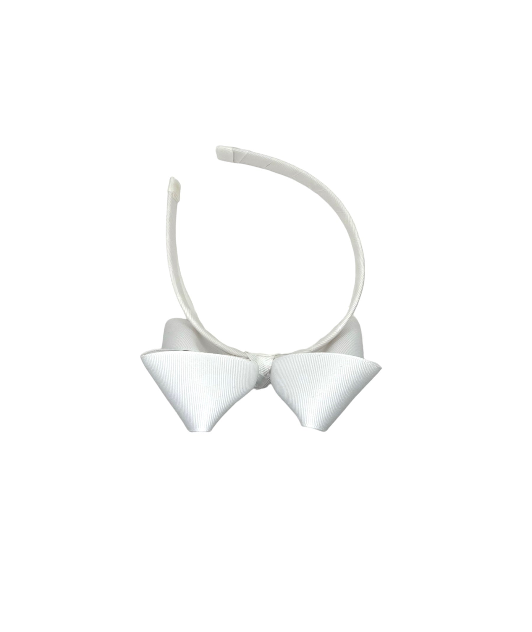 4-6X Grosgrain Bow w Hard Headband