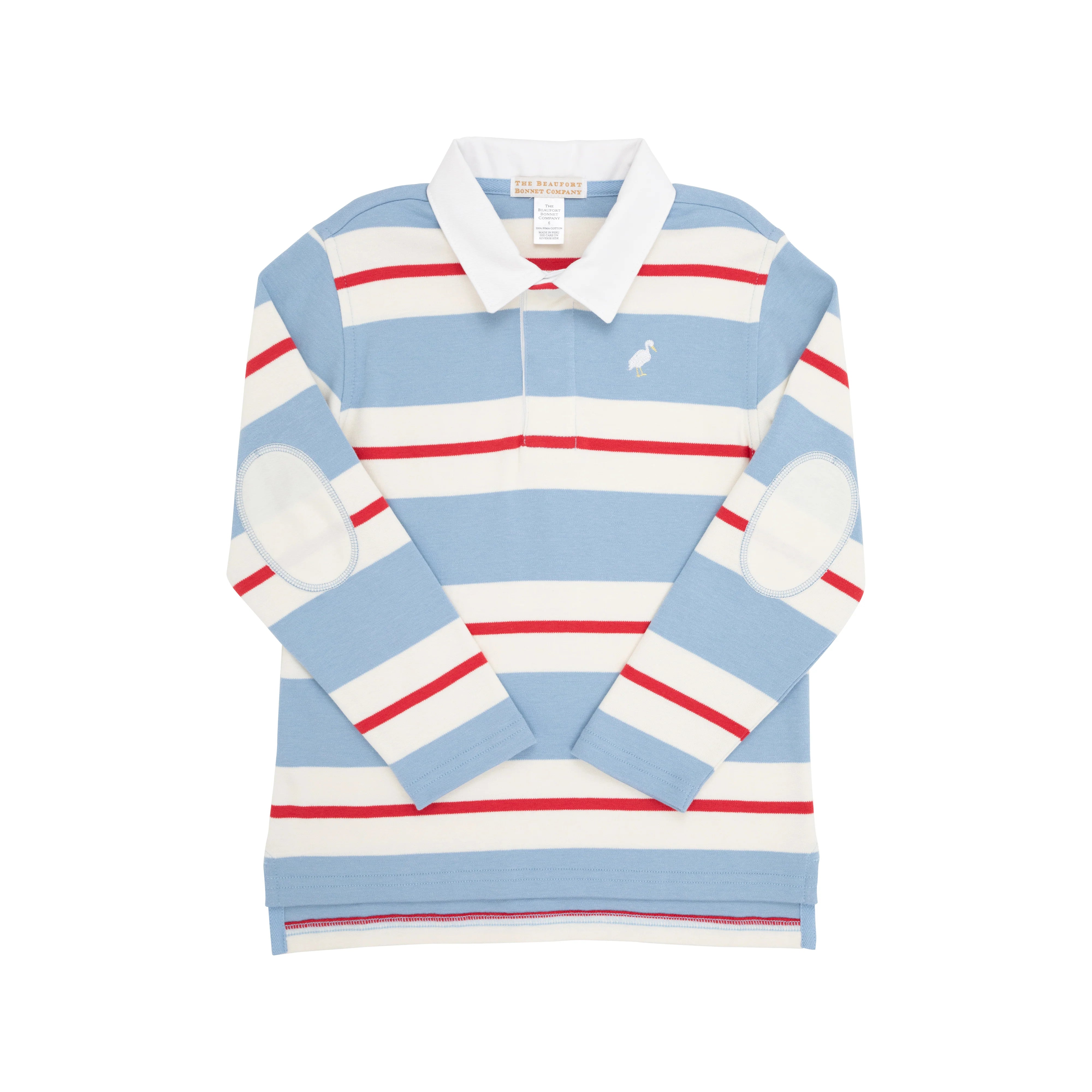 TBBC Rollins Rugby Shirt Barrington Blue Stripe