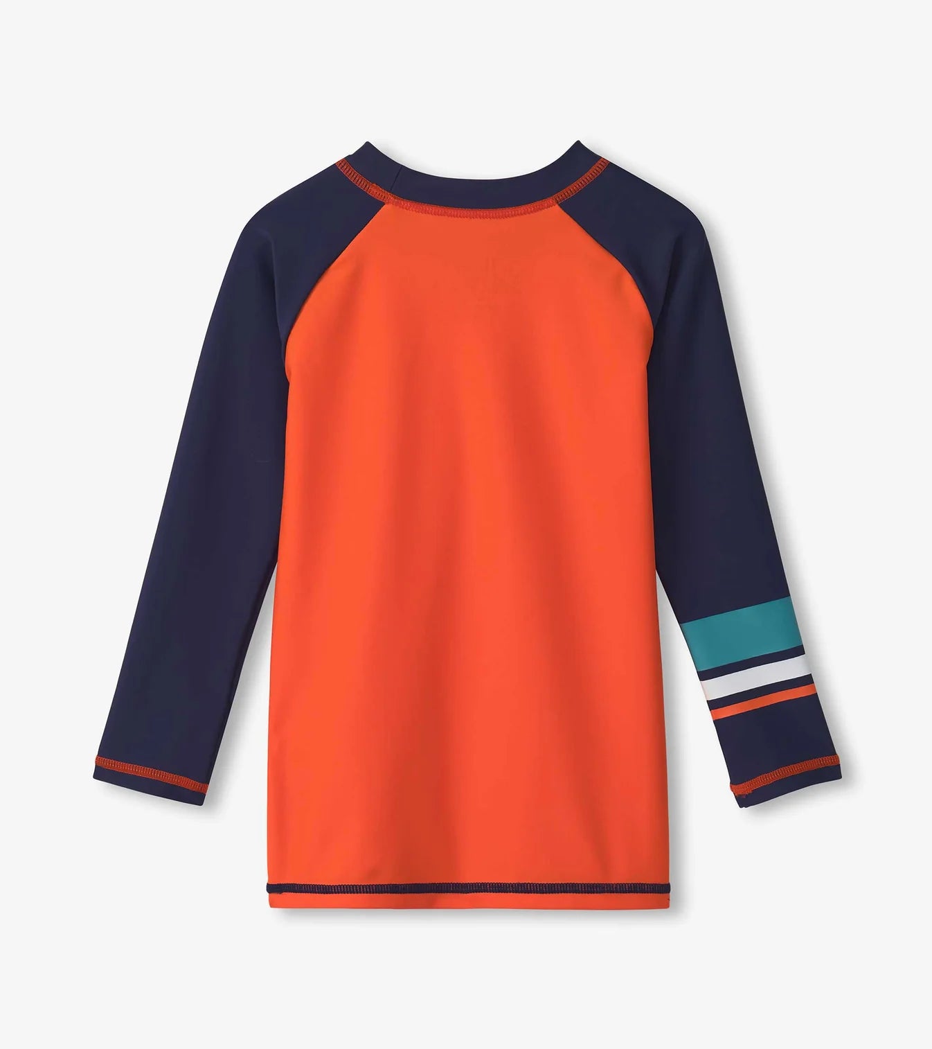 Orange Raglan Stripe LS Rashguard