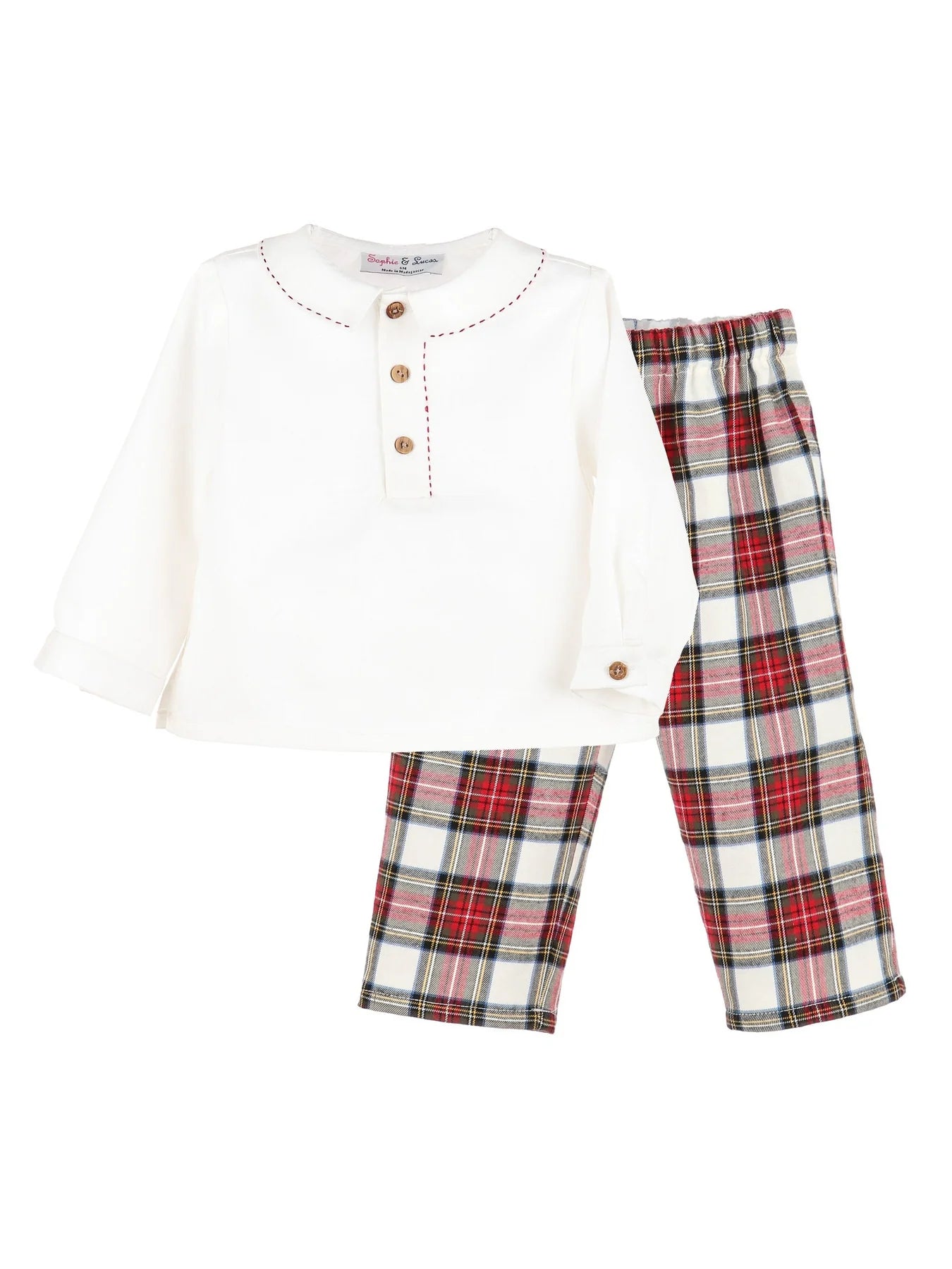 Stewart Plaid Print Pant Set