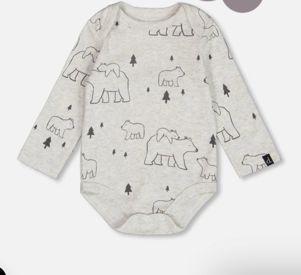 Forest Bears LS Onesie & Grow with Me Pant