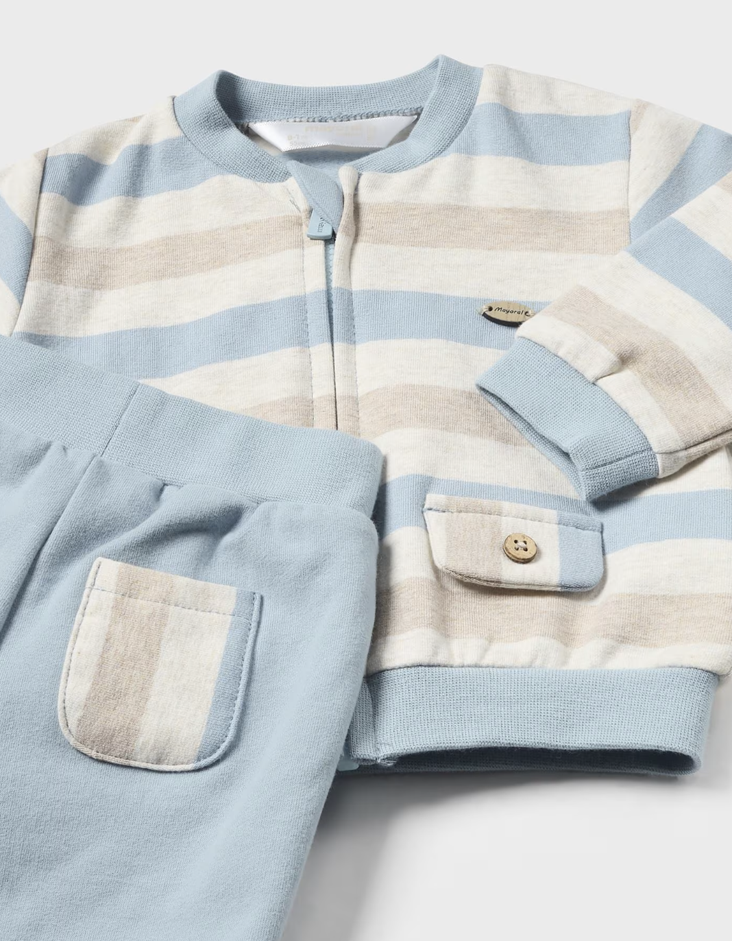 Elephant Top and Striped Jacket Sweatsuit