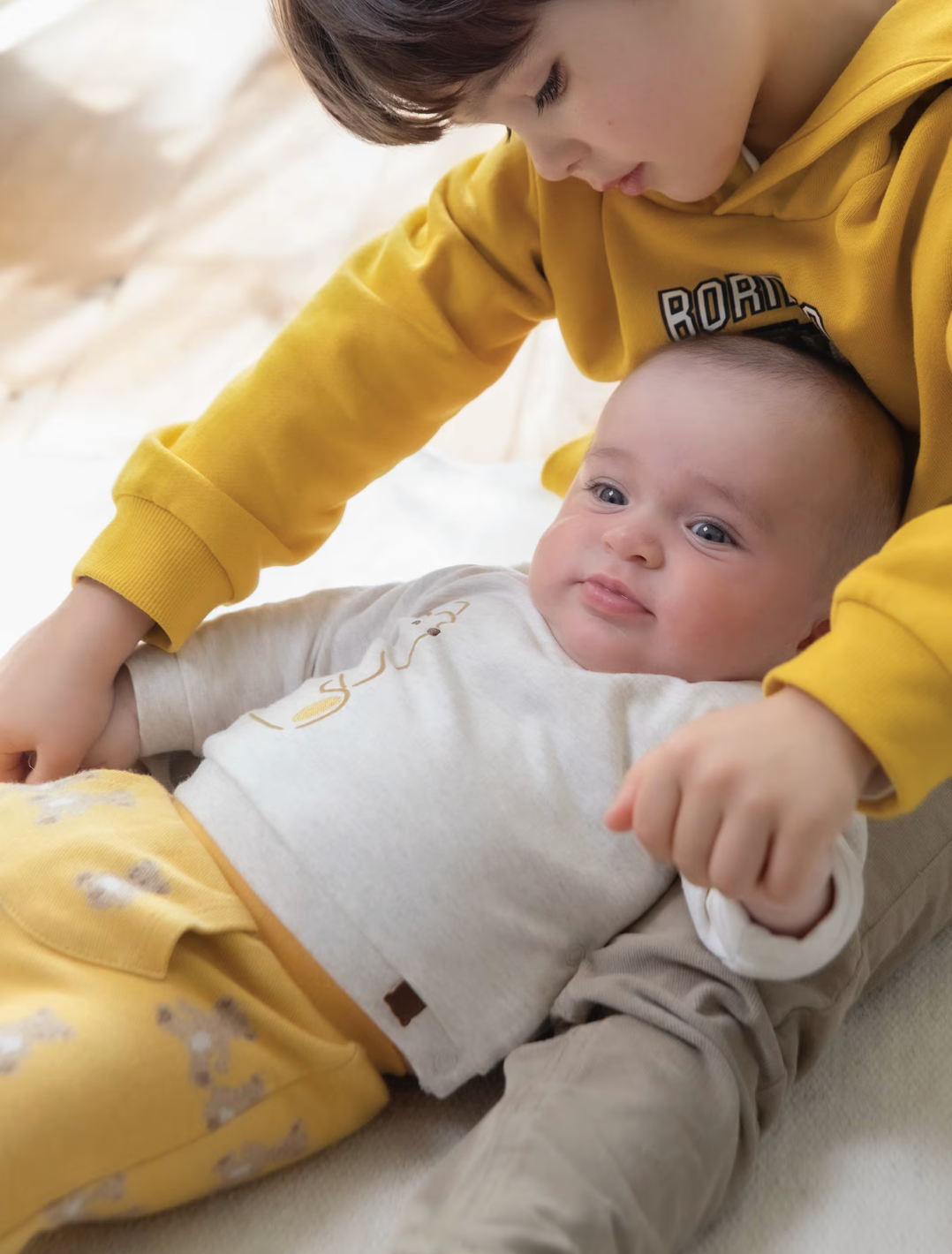 Curry Yellow Teddy Bear Top & Pants