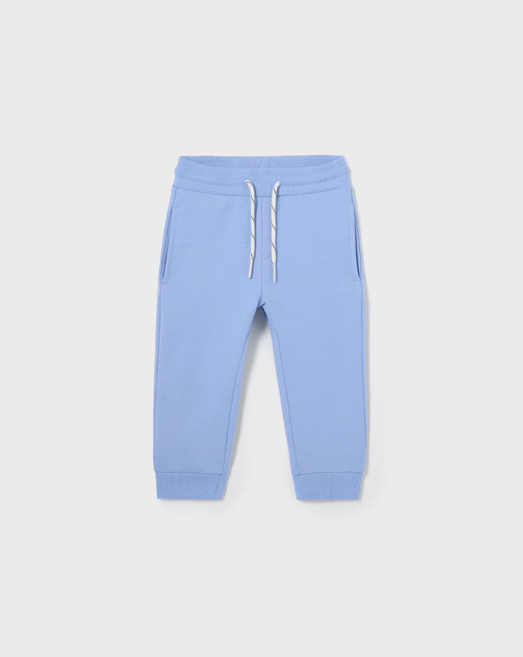 Sky Blue Cuffed Drawstring Sweatpants