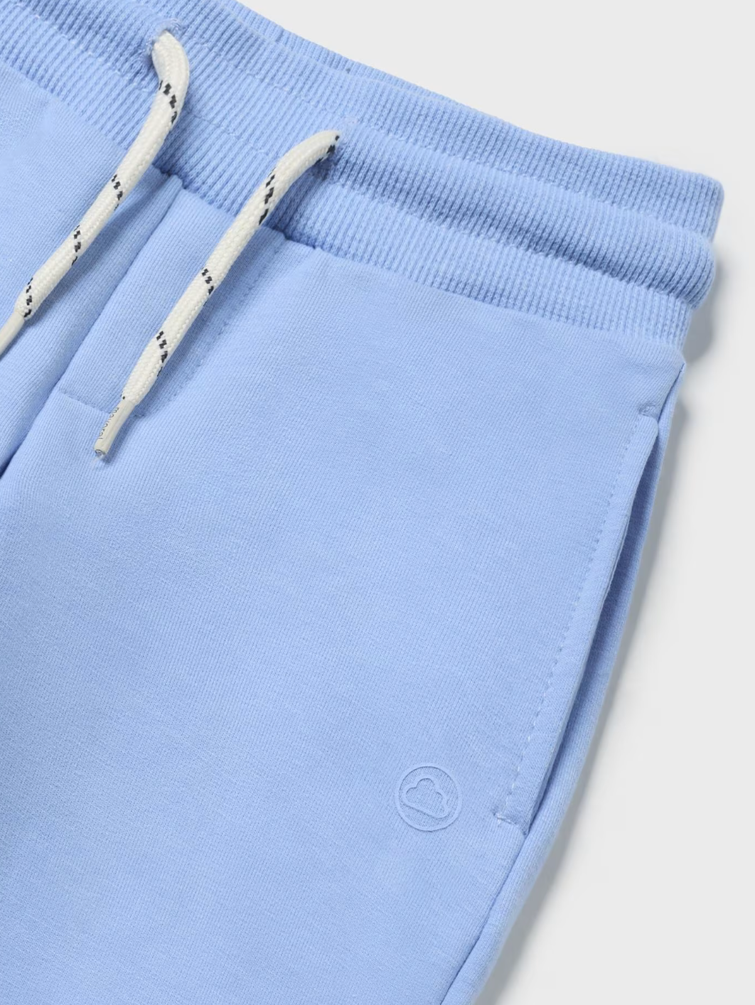 Sky Blue Cuffed Drawstring Sweatpants