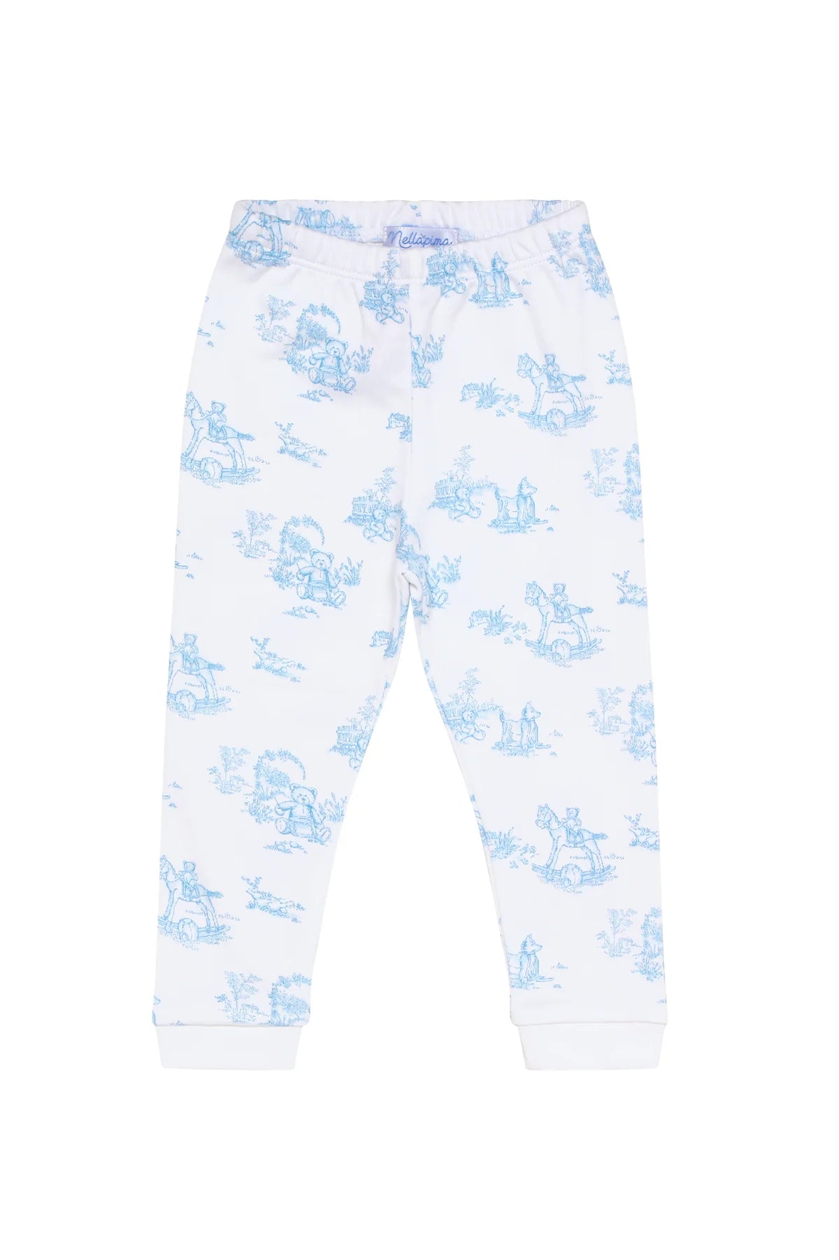 Blue Toile Baby 2pc Pajamas