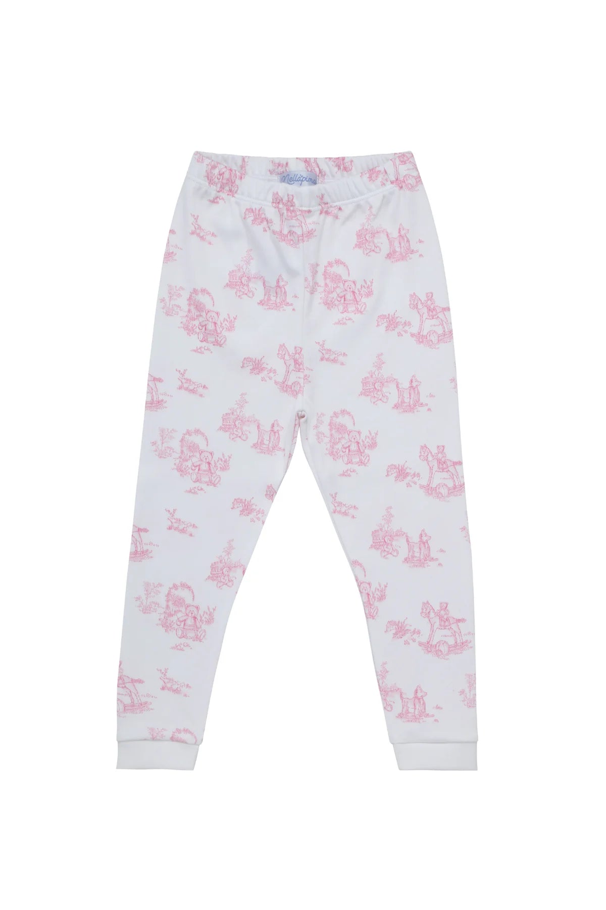 Pink Toile Baby 2pc Pajamas