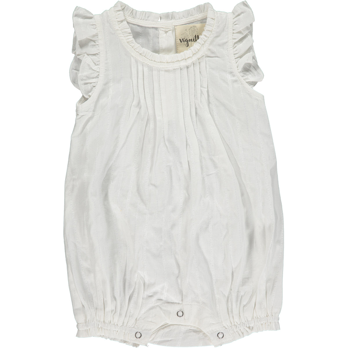 Ivory Stitch Ruffle Shoulder Tamsin Bubble