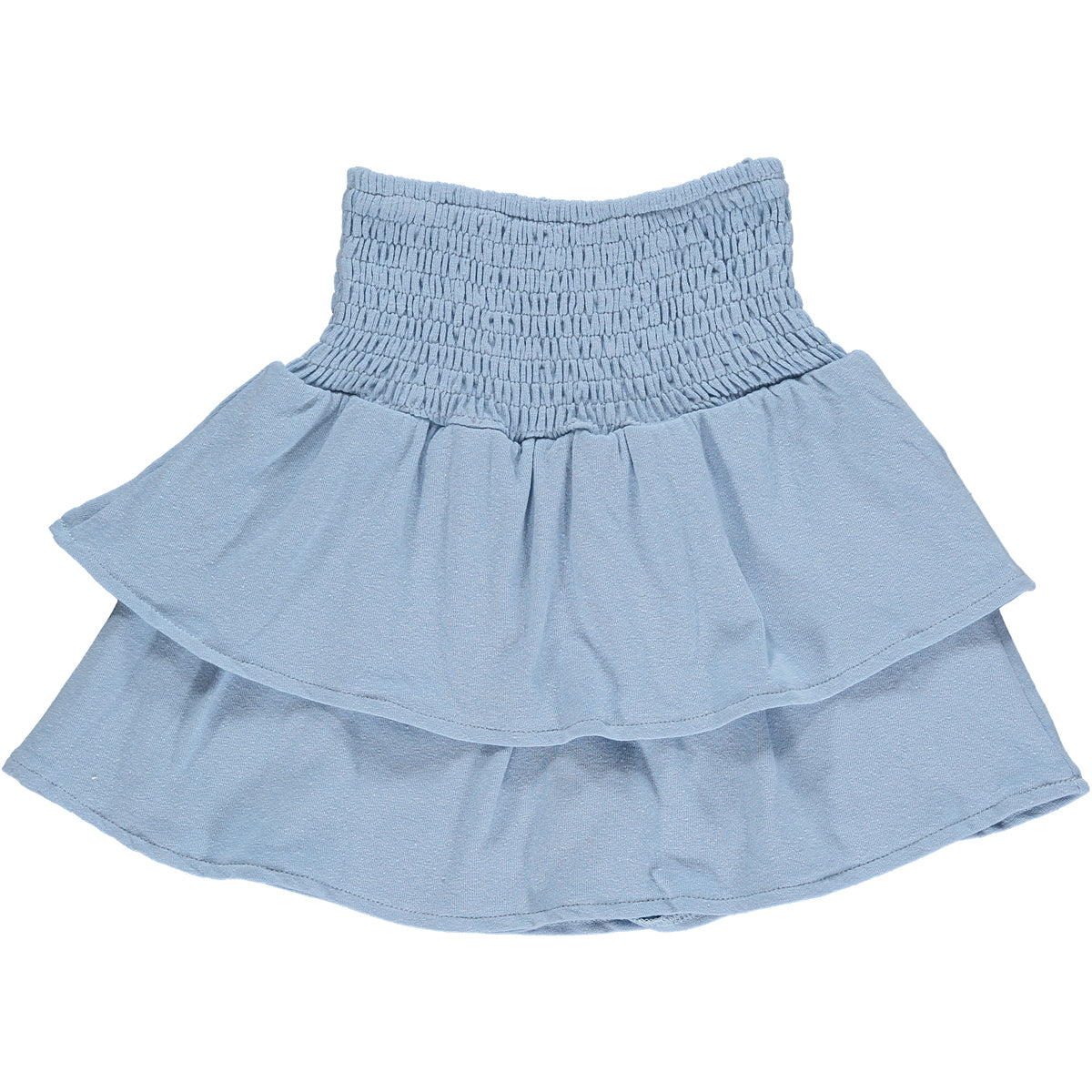 Blue Nora Cinch Waist Tiered Skort