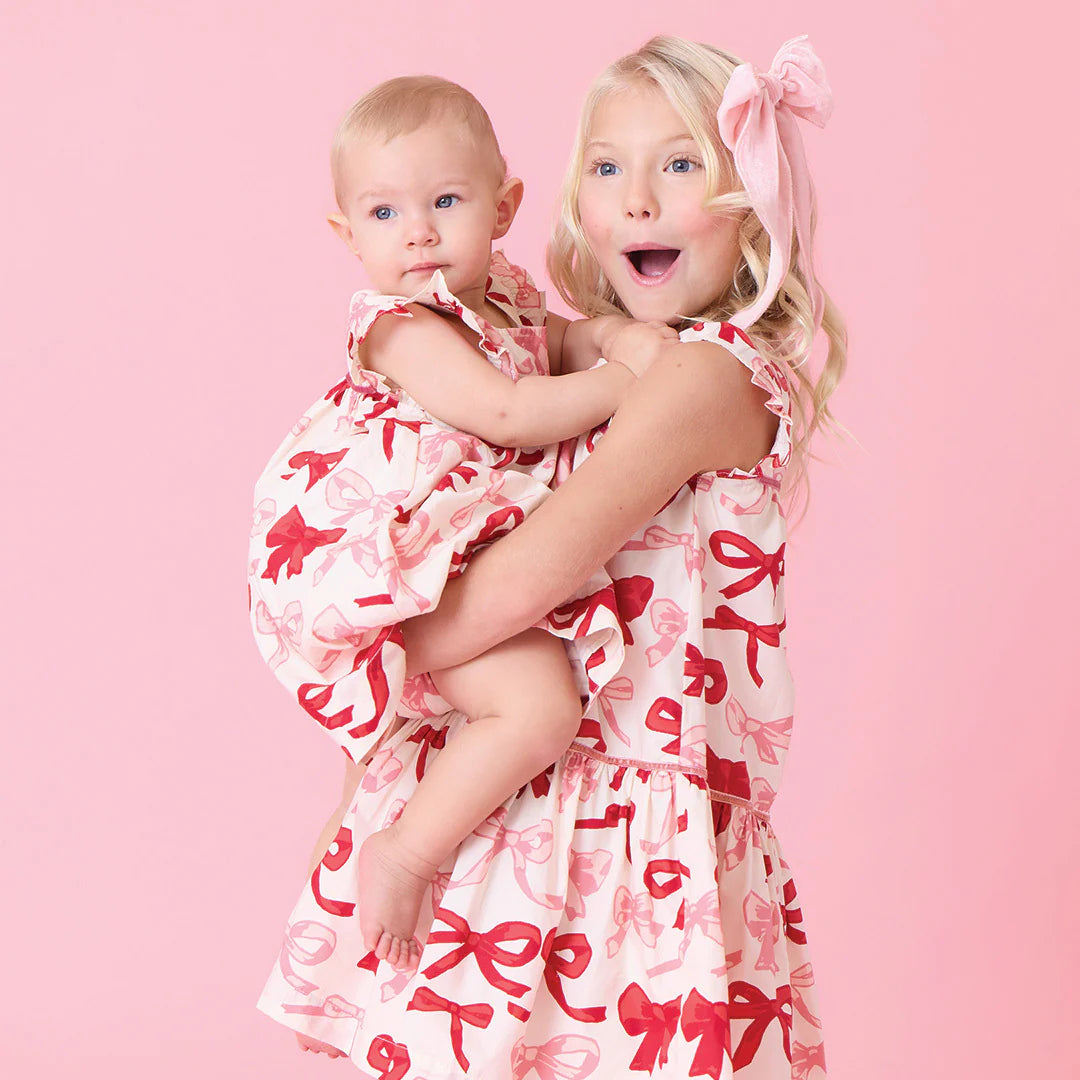 Camelia Dress Set Valentines Bows