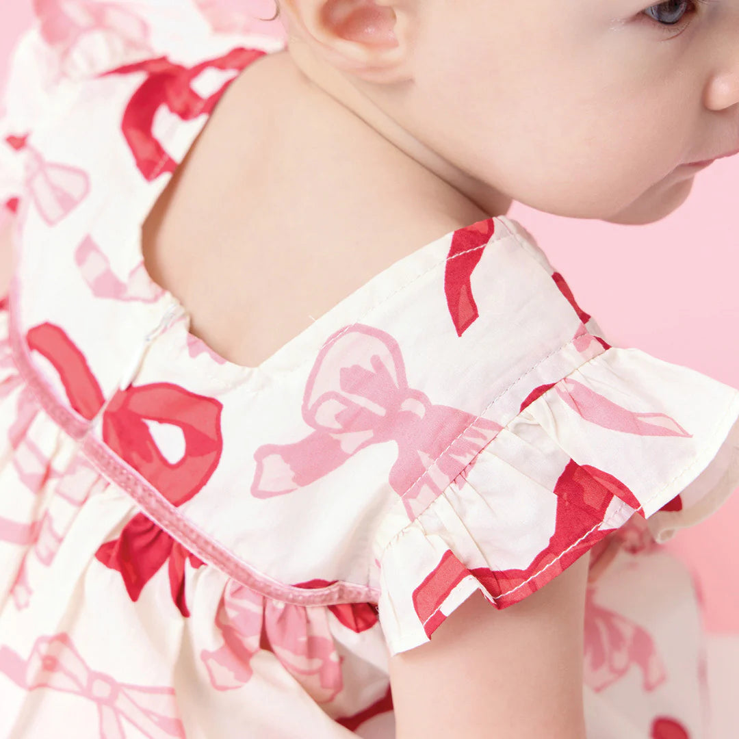 Camelia Dress Set Valentines Bows