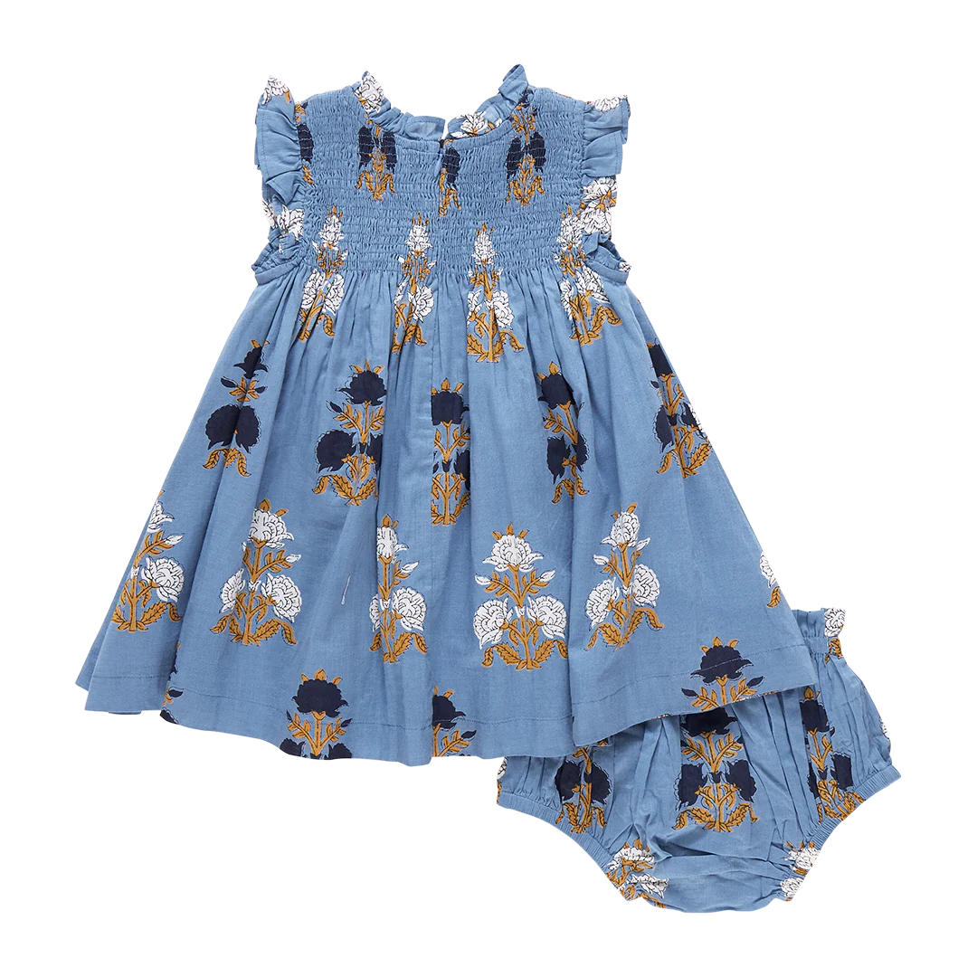 Stevie Dress Set Blue Flowerette