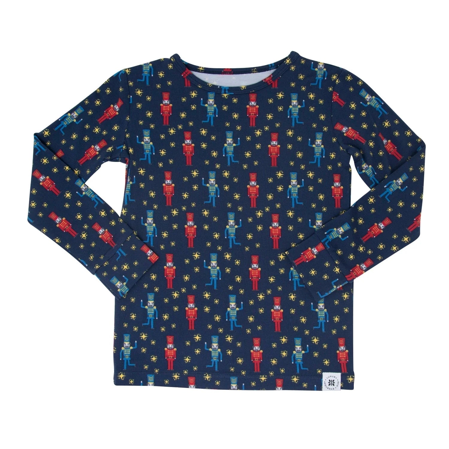 Navy Nutcrackers & Stars LS PJ Set