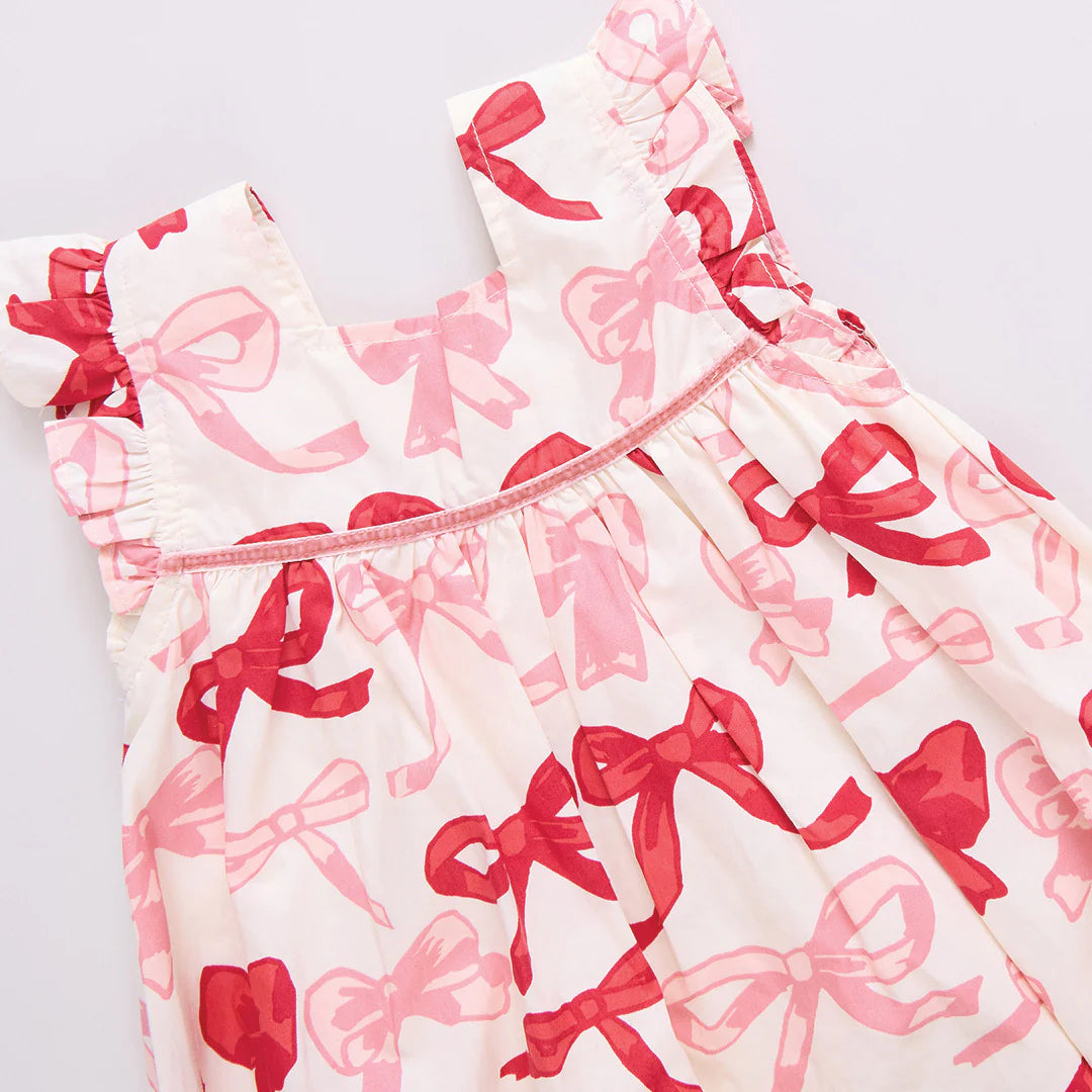 Camelia Dress Set Valentines Bows