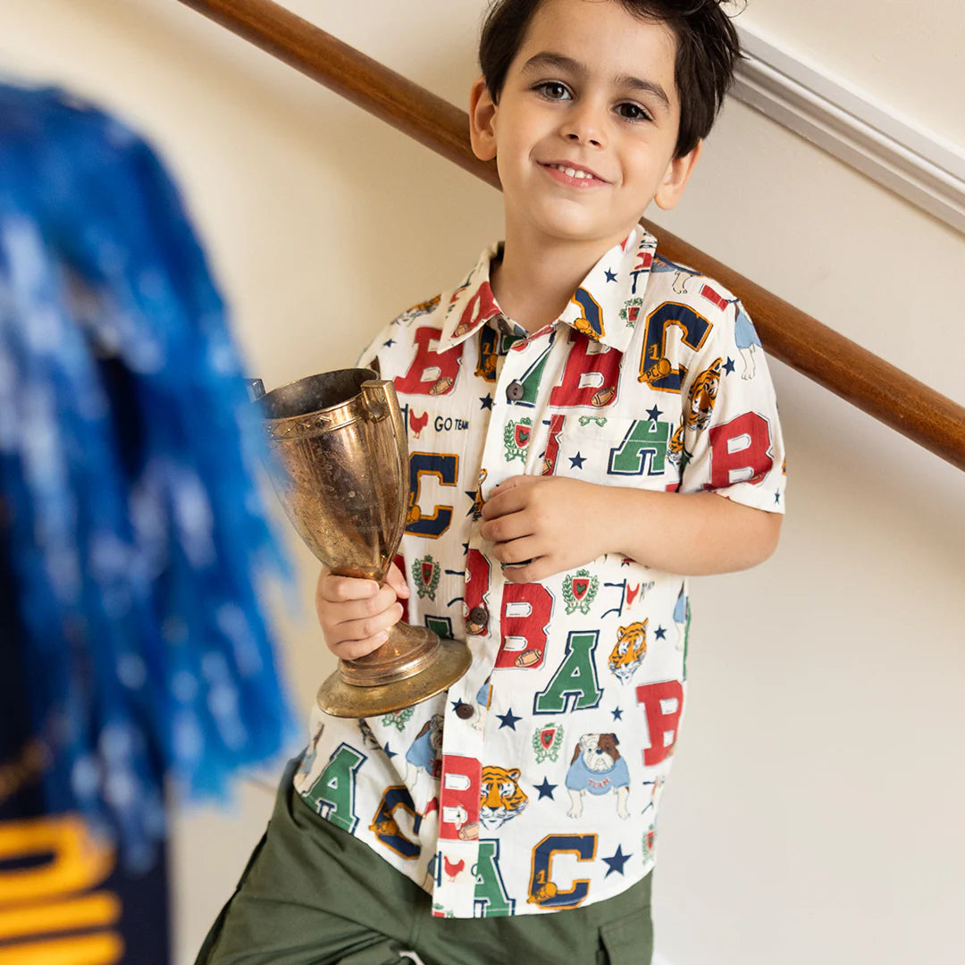 Boys Jack Shirt Varsity Letters