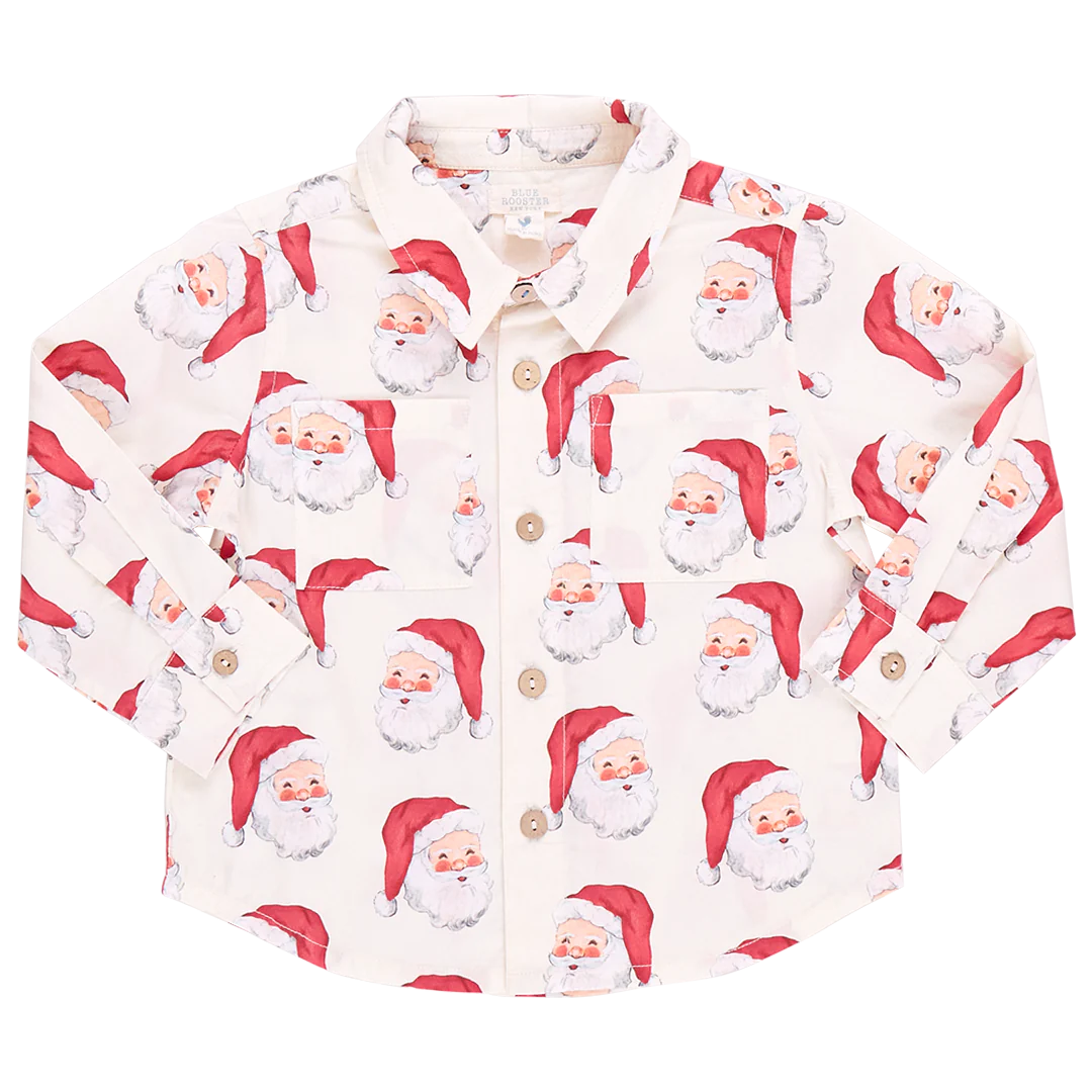 Boys Jack Shirt Vintage Santas