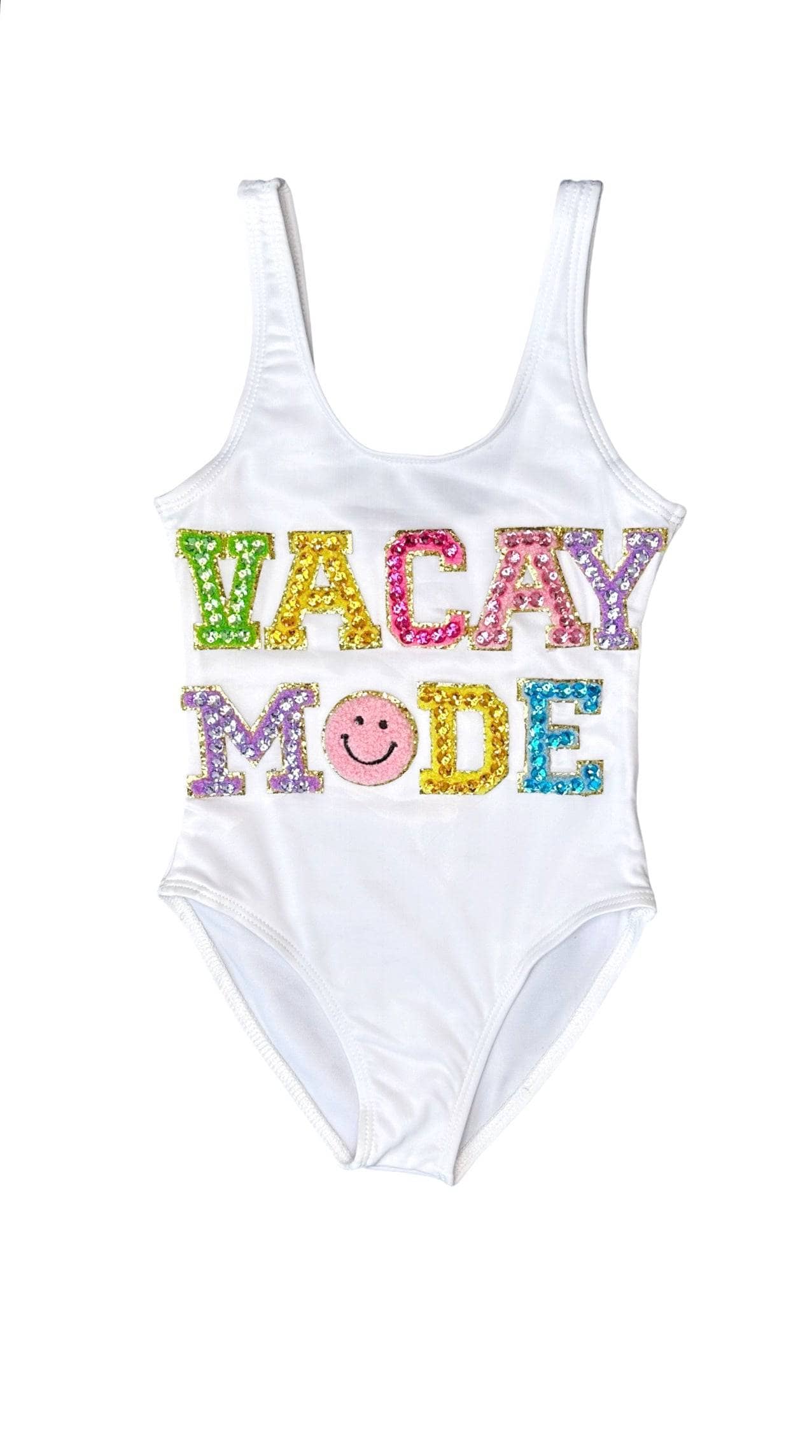 White Vacay Mode Bathing Suit